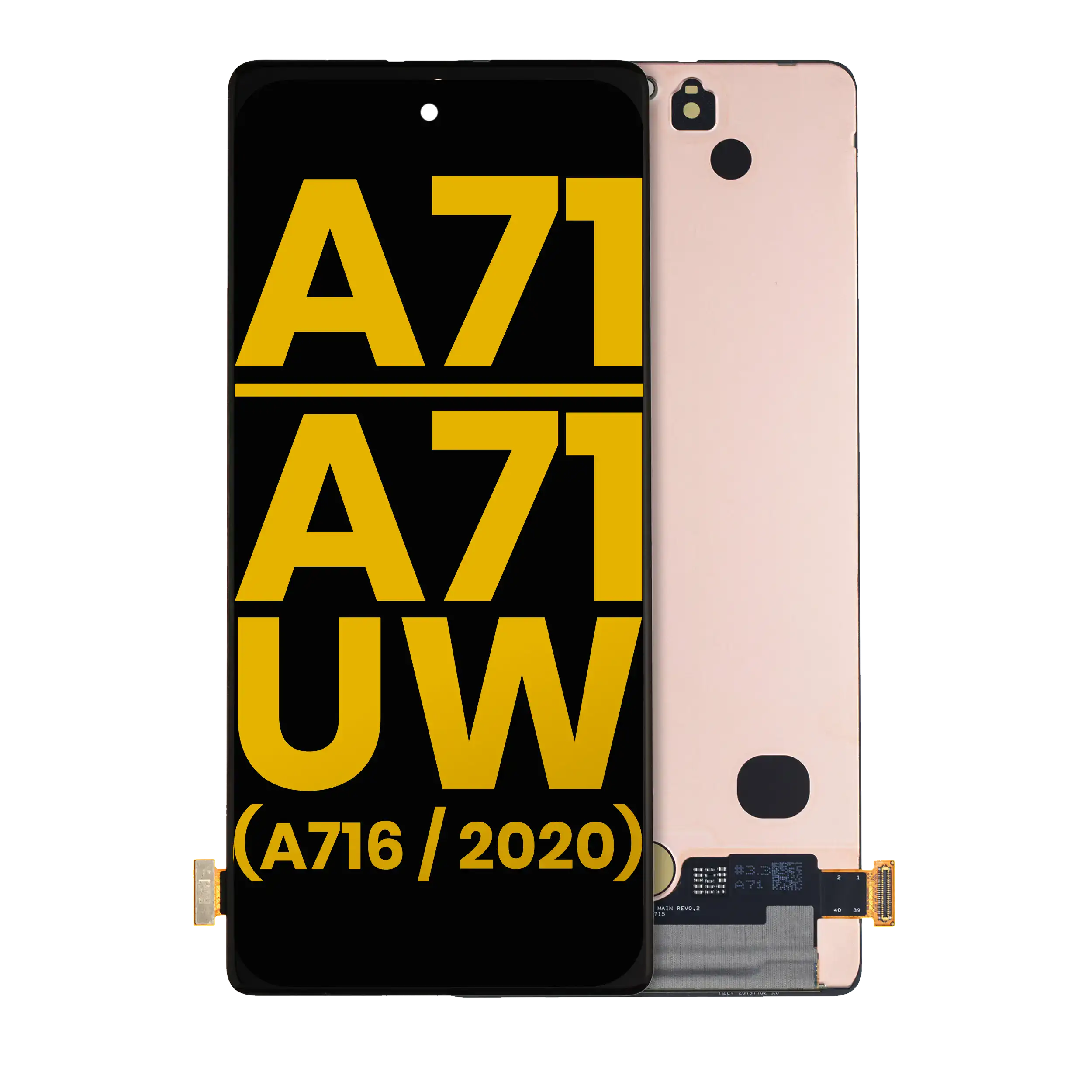Oled Assembly Without Frame Compatible For Samsung Galaxy A71 5G / A71 5G Uw (A716 / 2020) (Refurbished) (All Colors)