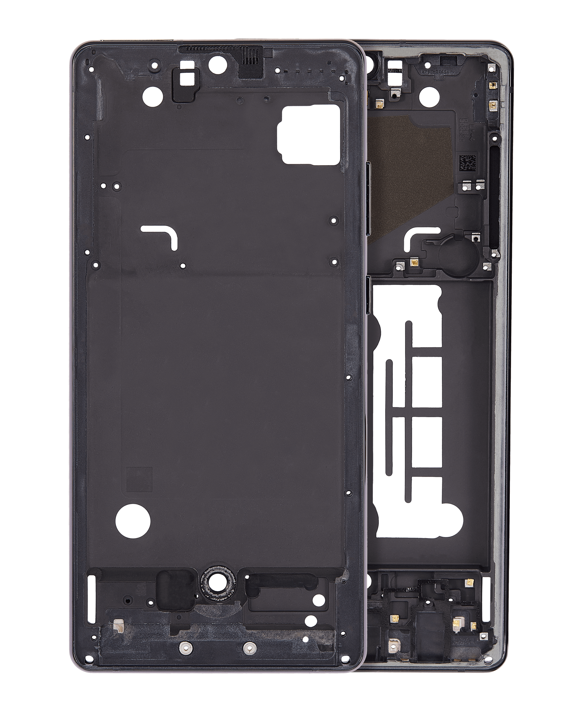 Mid-Frame Housing Compatible For Samsung Galaxy A71 5G Uw (A716V / 2020) (Prism Cube Black)