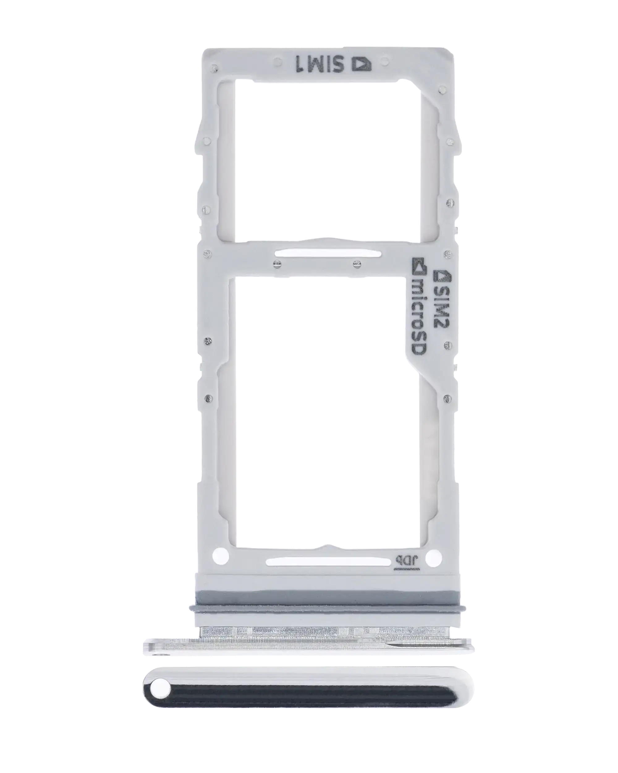 Dual Sim Card Tray Compatible For Samsung Galaxy A71 5G (A716 / 2020) (Prism Cube Silver)
