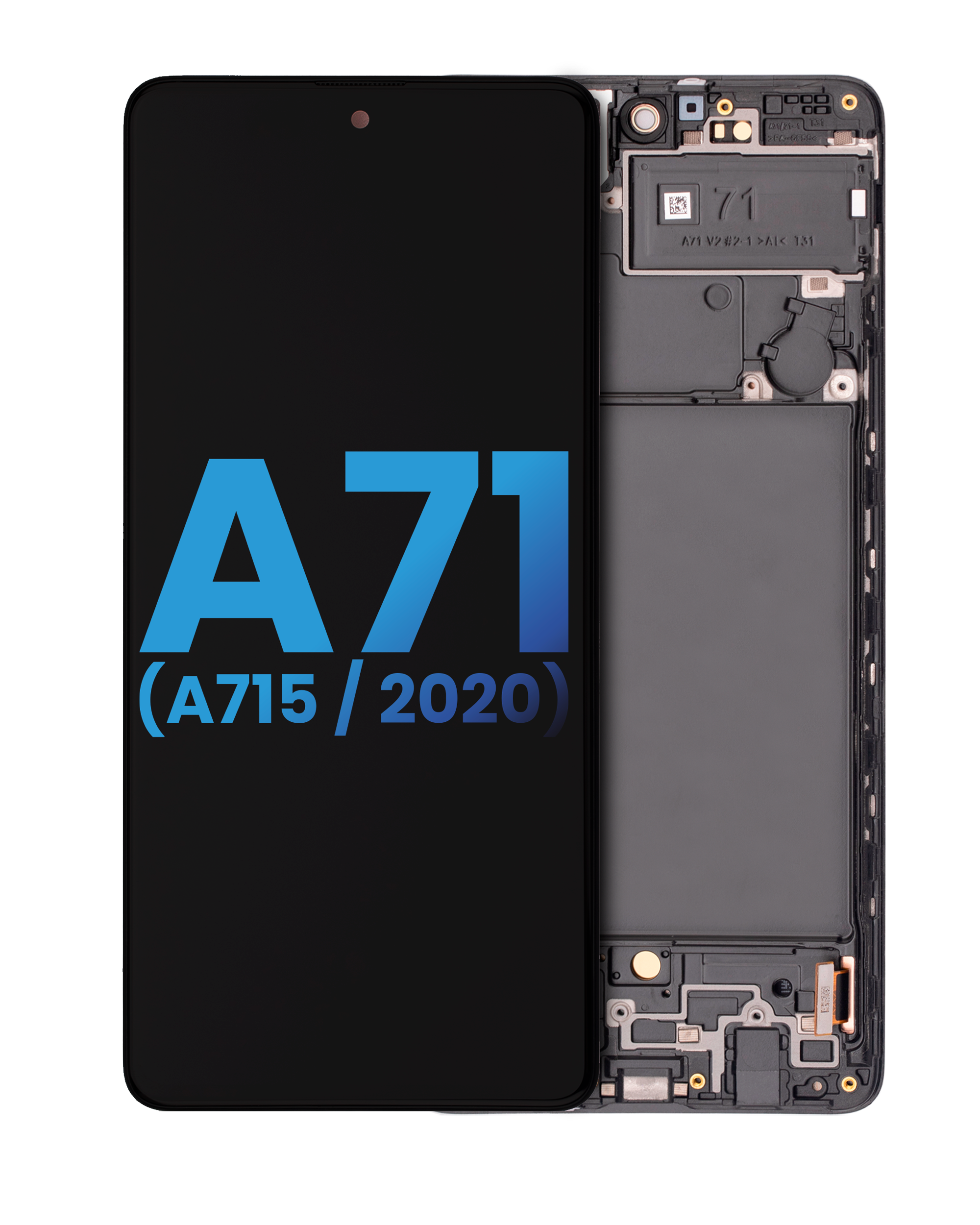 Lcd Assembly With Frame (Without Finger Print Sensor) Compatible For Samsung Galaxy A71 (A715 / 2020) (Aftermarket: Incell) (All Colors)