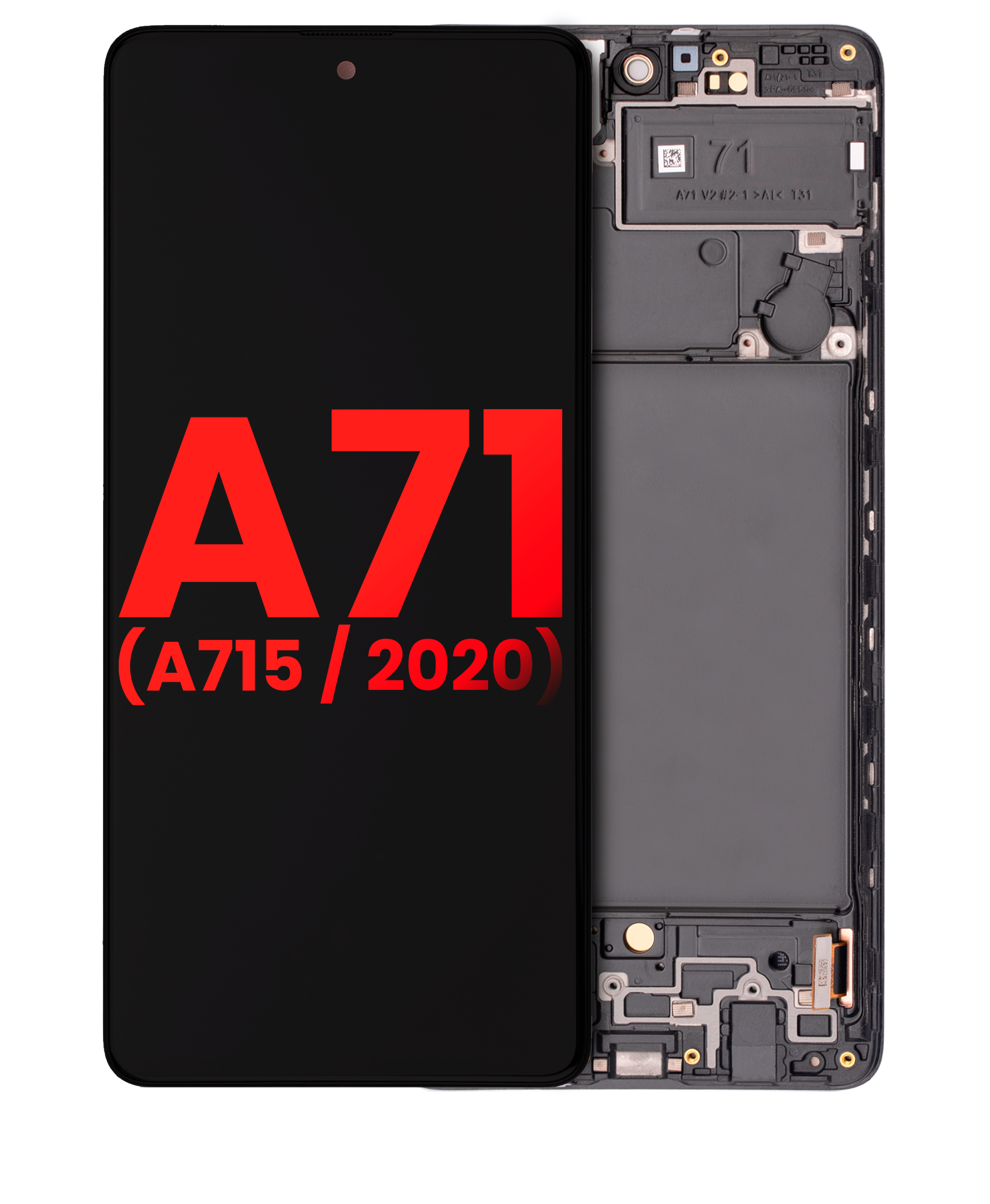 Oled Assembly With Frame Compatible For Samsung Galaxy A71 (A715 / 2020) (6.36") (Aftermarket Plus: Hard) (All Colors)