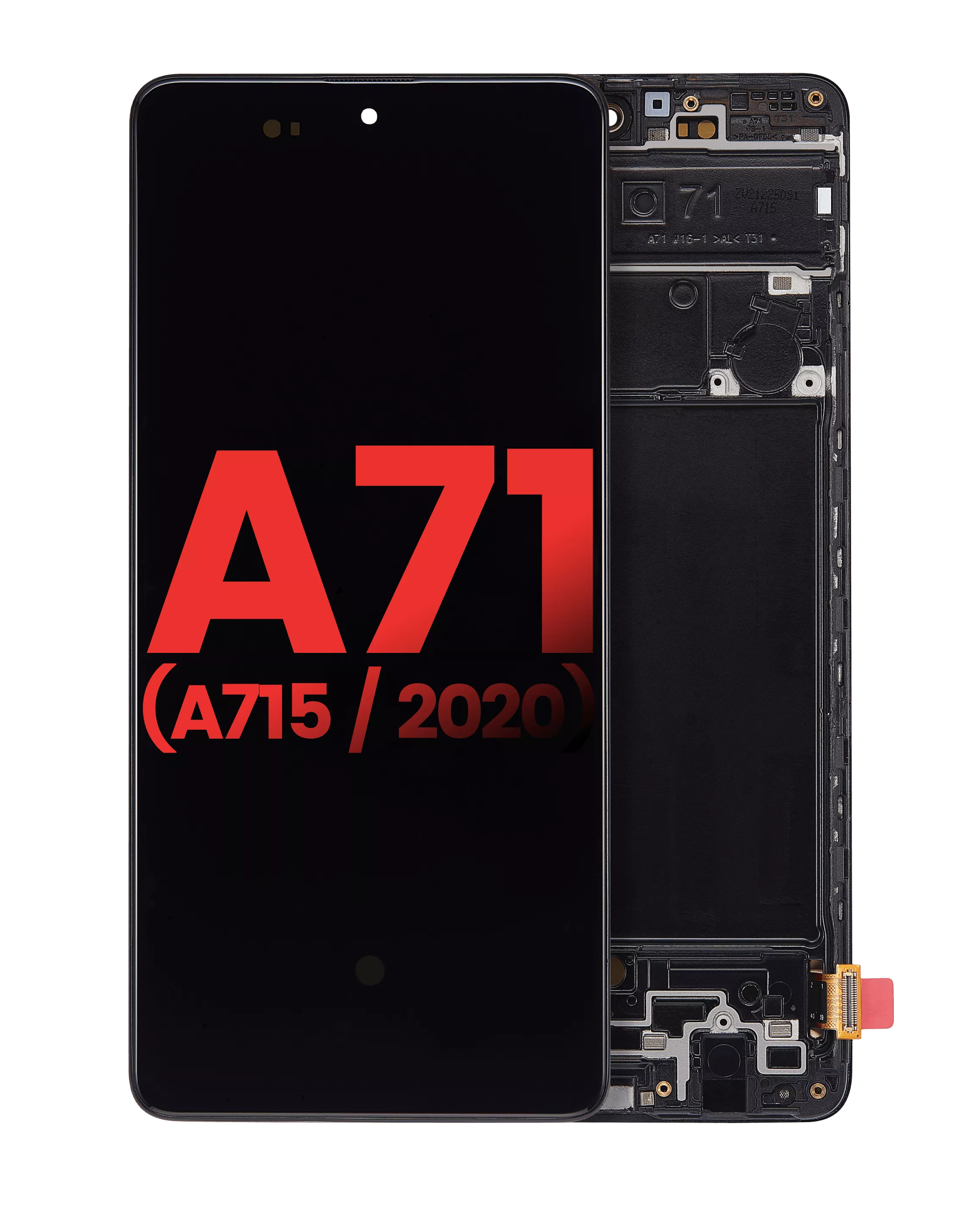 Oled Assembly With Frame Compatible For Samsung Galaxy A71 (A715 / 2020) (6.67") (Aftermarket Plus: Soft) (All Colors)