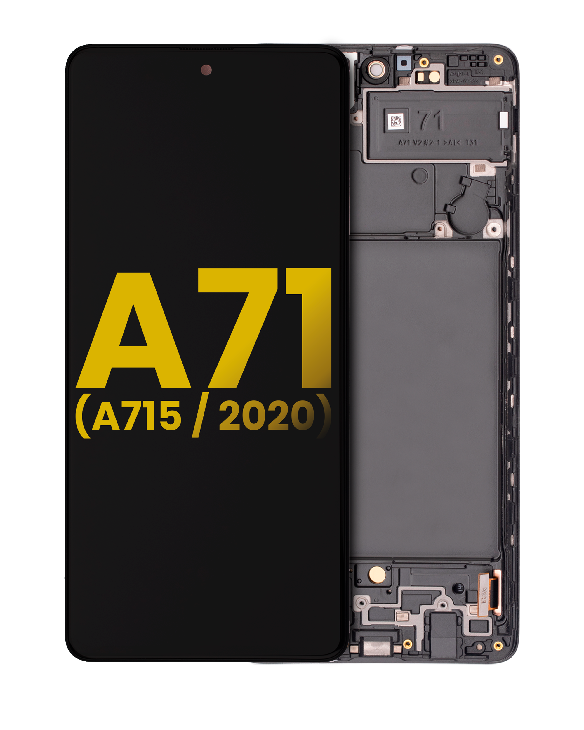 Oled Assembly With Frame Compatible For Samsung Galaxy A71 (A715 / 2020) (Refurbished) (All Colors)