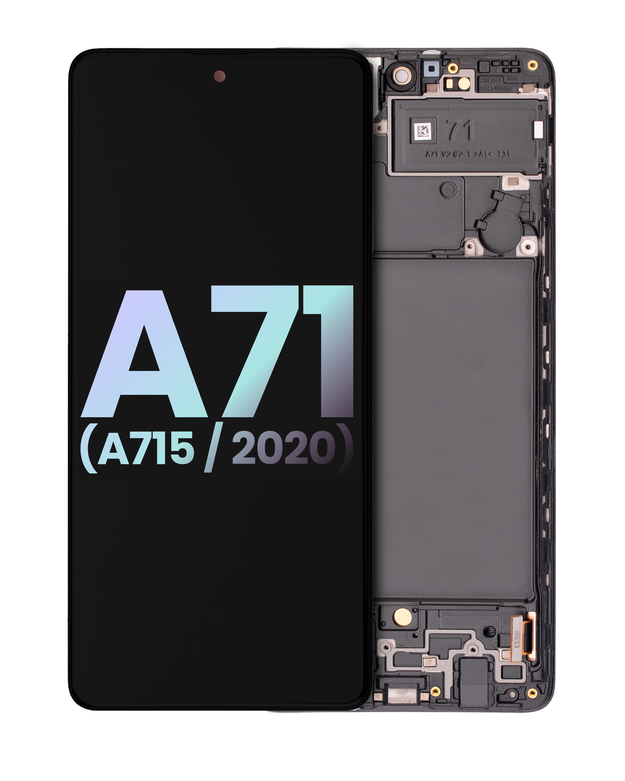 Oled Assembly With Frame Compatible For Samsung Galaxy A71 (A715 / 2020) (Service Pack) (All Colors)