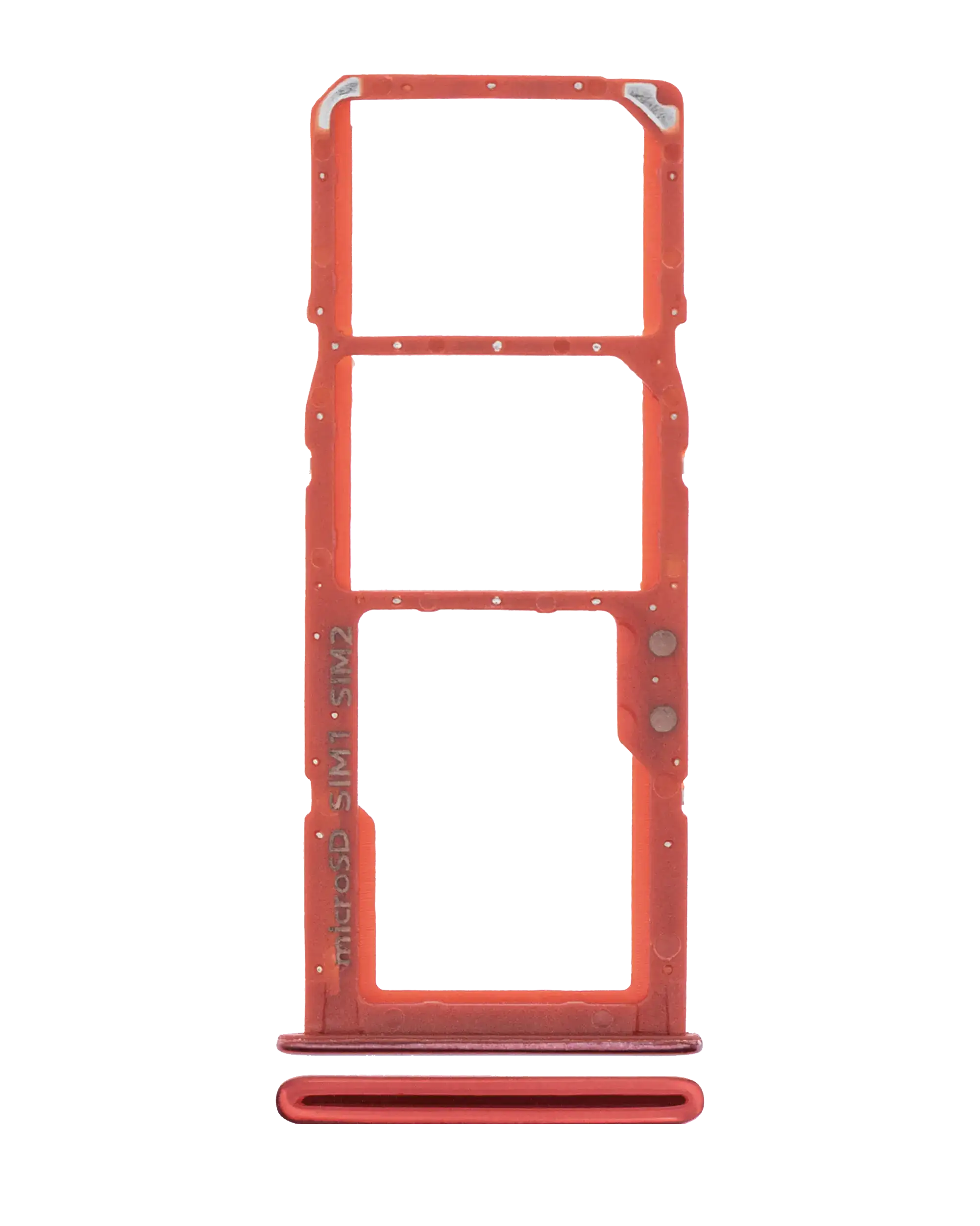 Dual Sim Card Tray Compatible For Samsung Galaxy A71 (A715 / 2020) (Red)