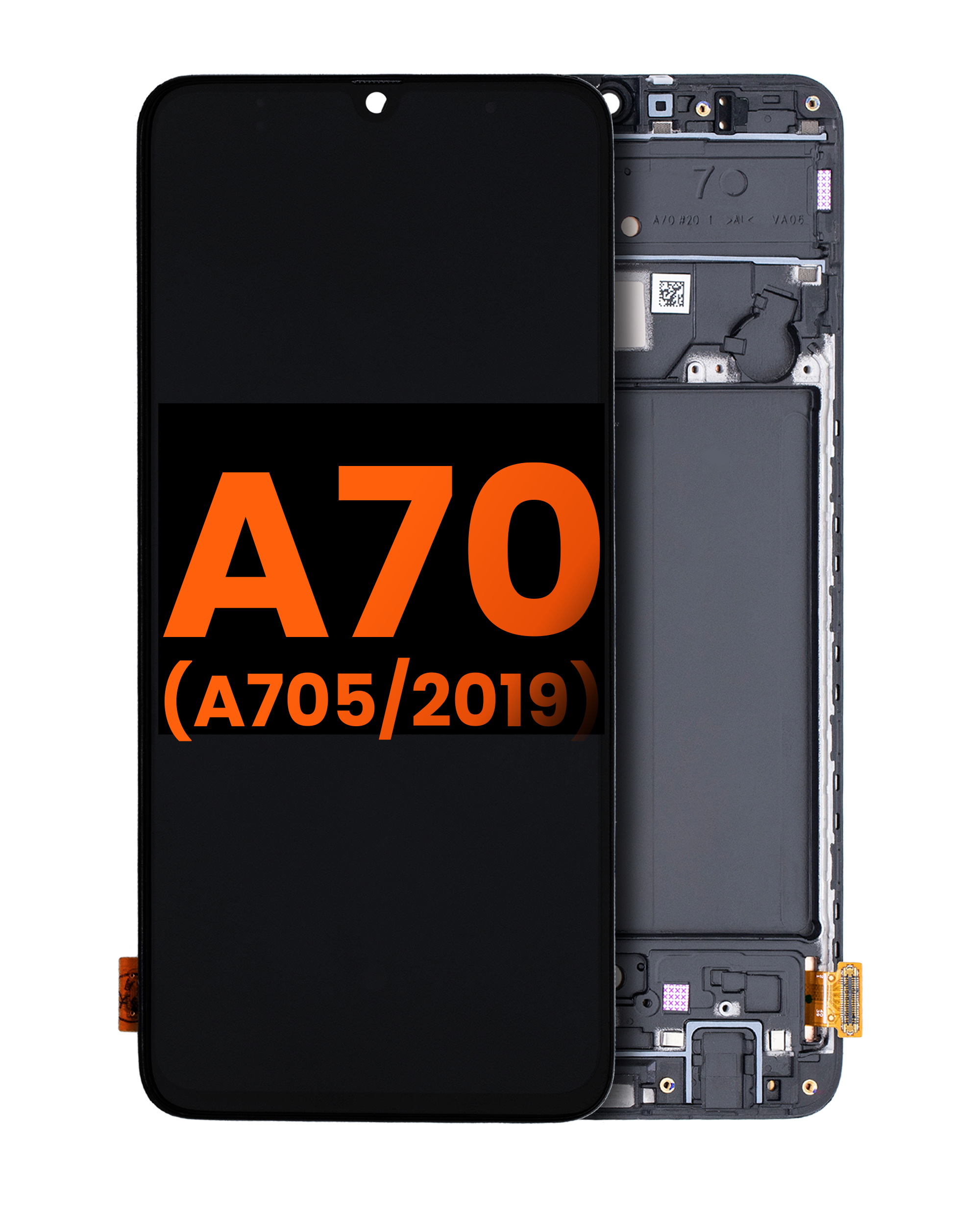 Oled Assembly With Frame Compatible For Samsung Galaxy A70 (A705 / 2019) (6.67") (Blemish: Grade D) (All Colors)