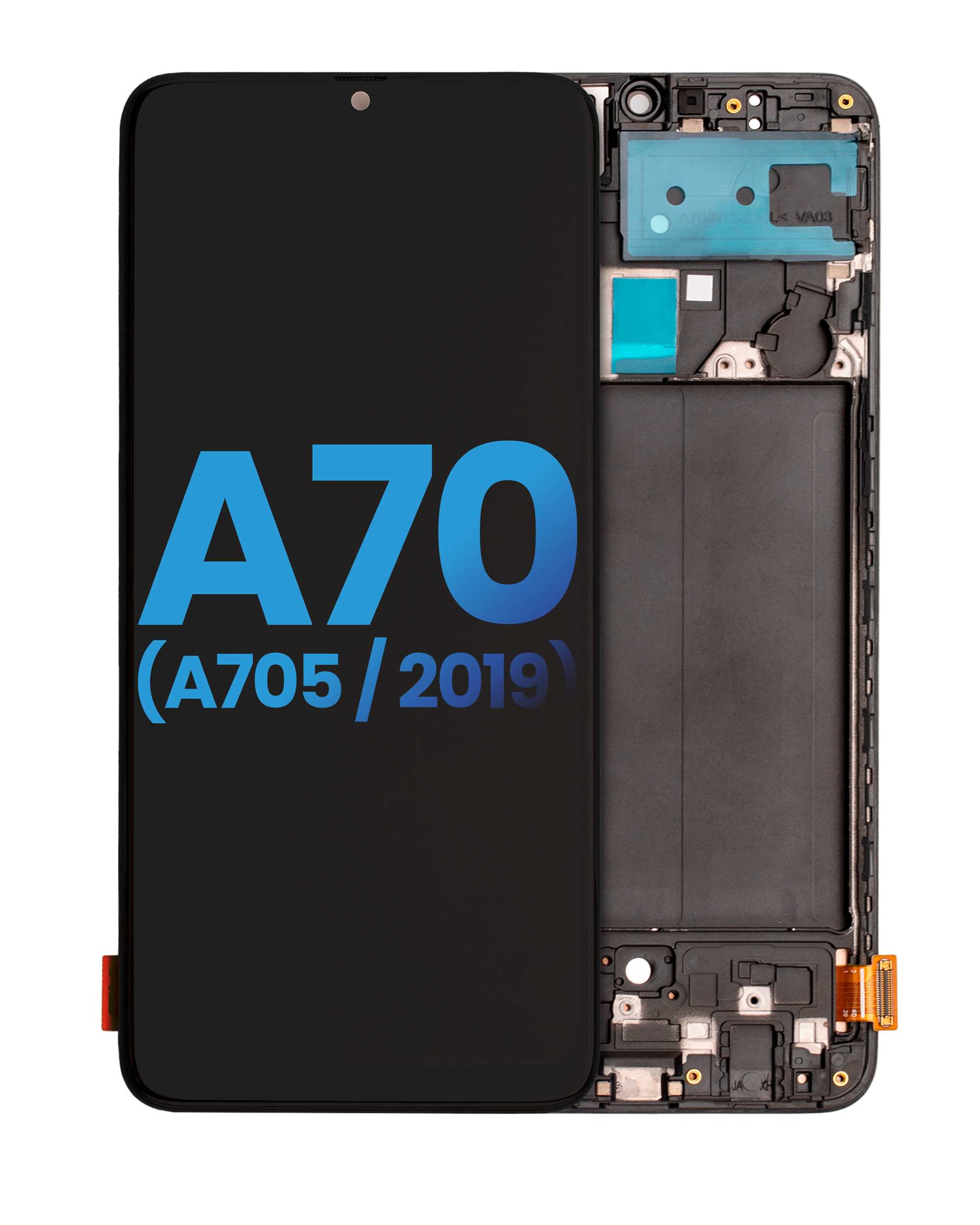 Lcd Assembly With Frame Compatible For Samsung Galaxy A70 (A705 / 2019) (Without Fingerprint Scanner) (Aftermarket: Incell) (All Colors)