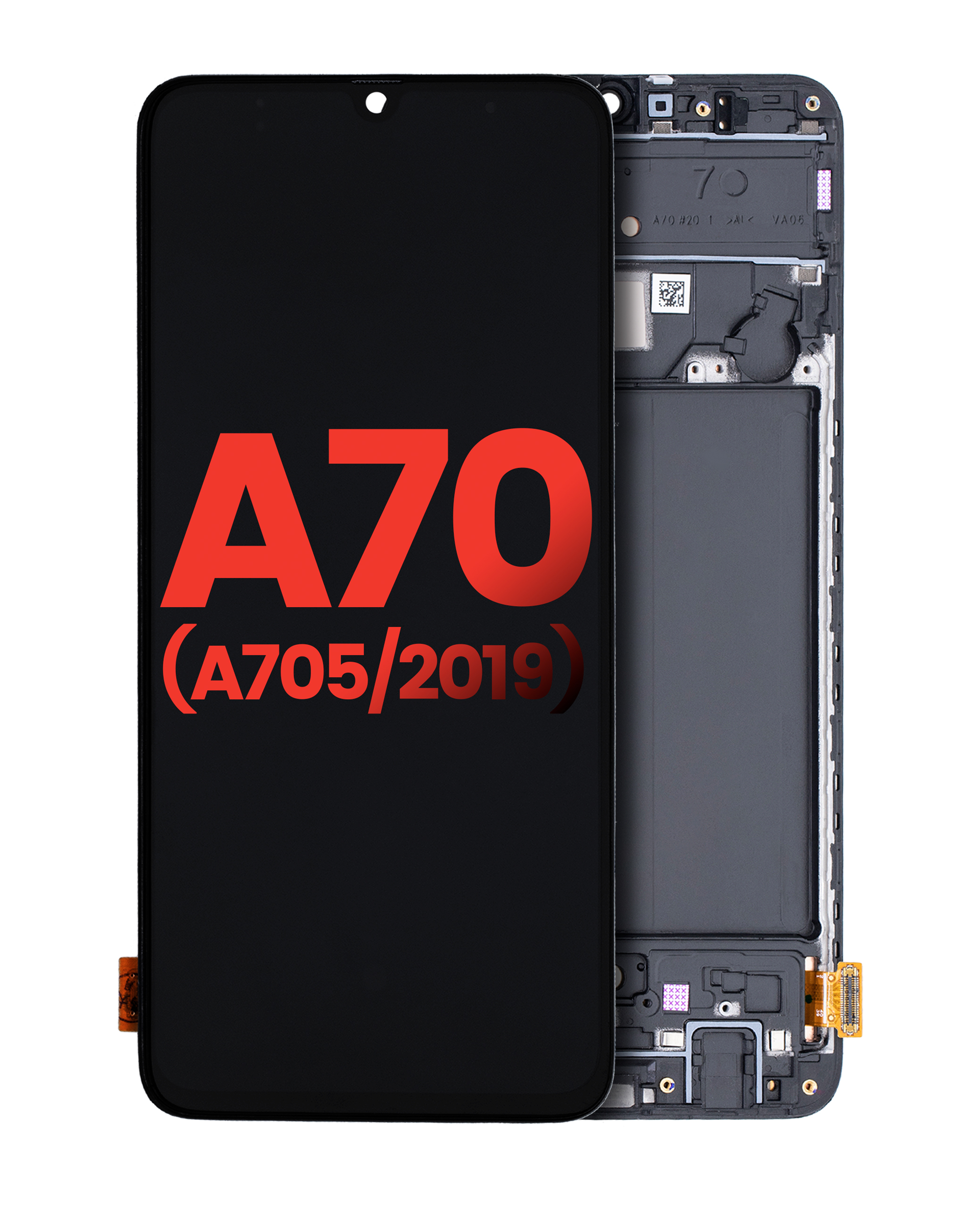 Oled Assembly With Frame Compatible For Samsung Galaxy A70 (A705 / 2019) (6.67") (Aftermarket Plus) (All Colors)