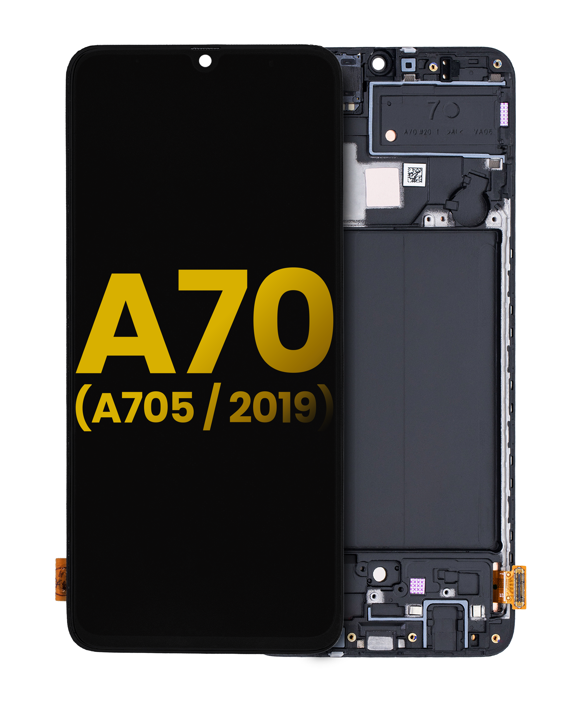 Oled Assembly With Frame Compatible For Samsung Galaxy A70 (A705 / 2019) (Refurbished) (All Colors)