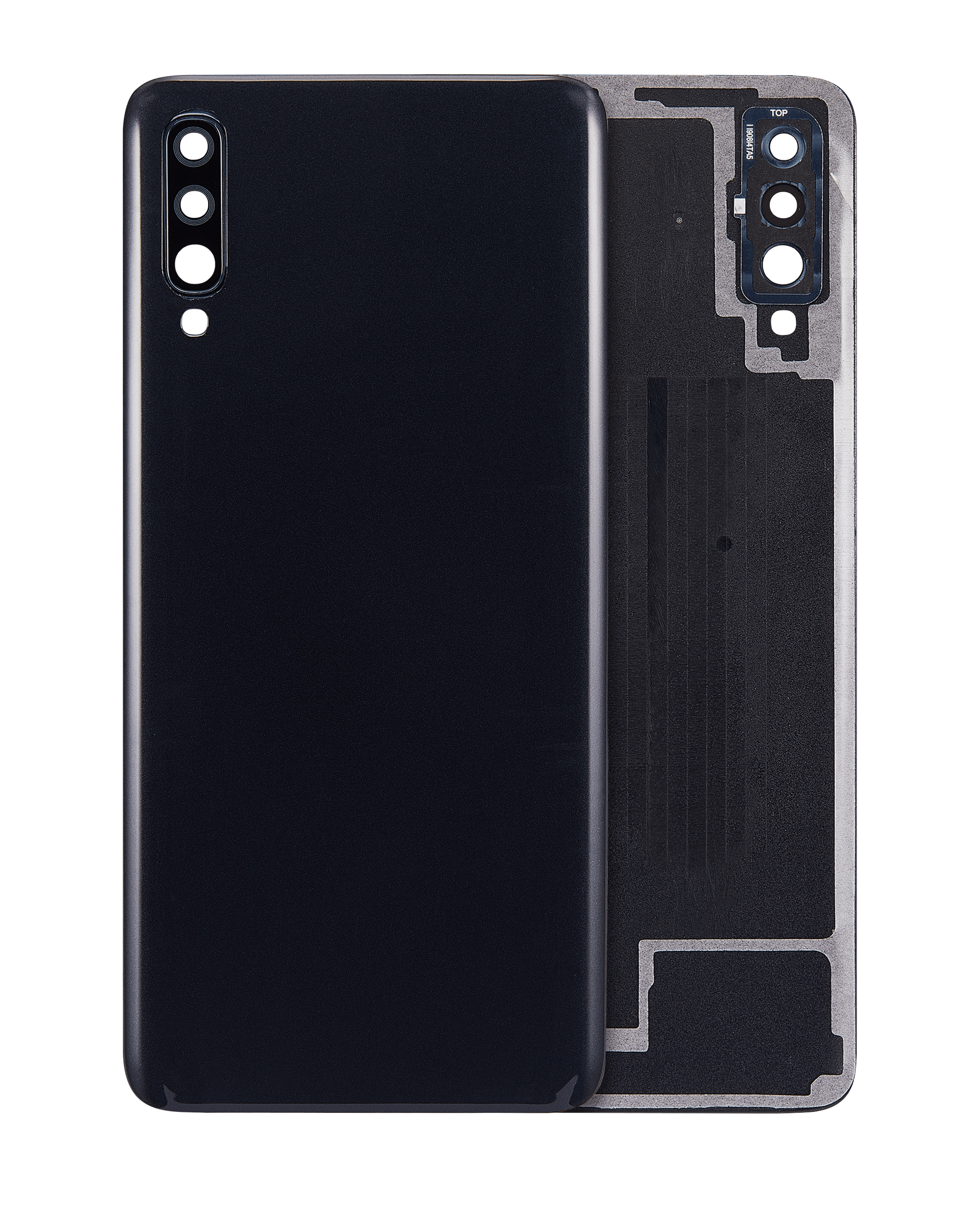 Back Cover Glass Compatible For Samsung Galaxy A70 (A705 / 2019) (Aftermarket Plus) (Black)