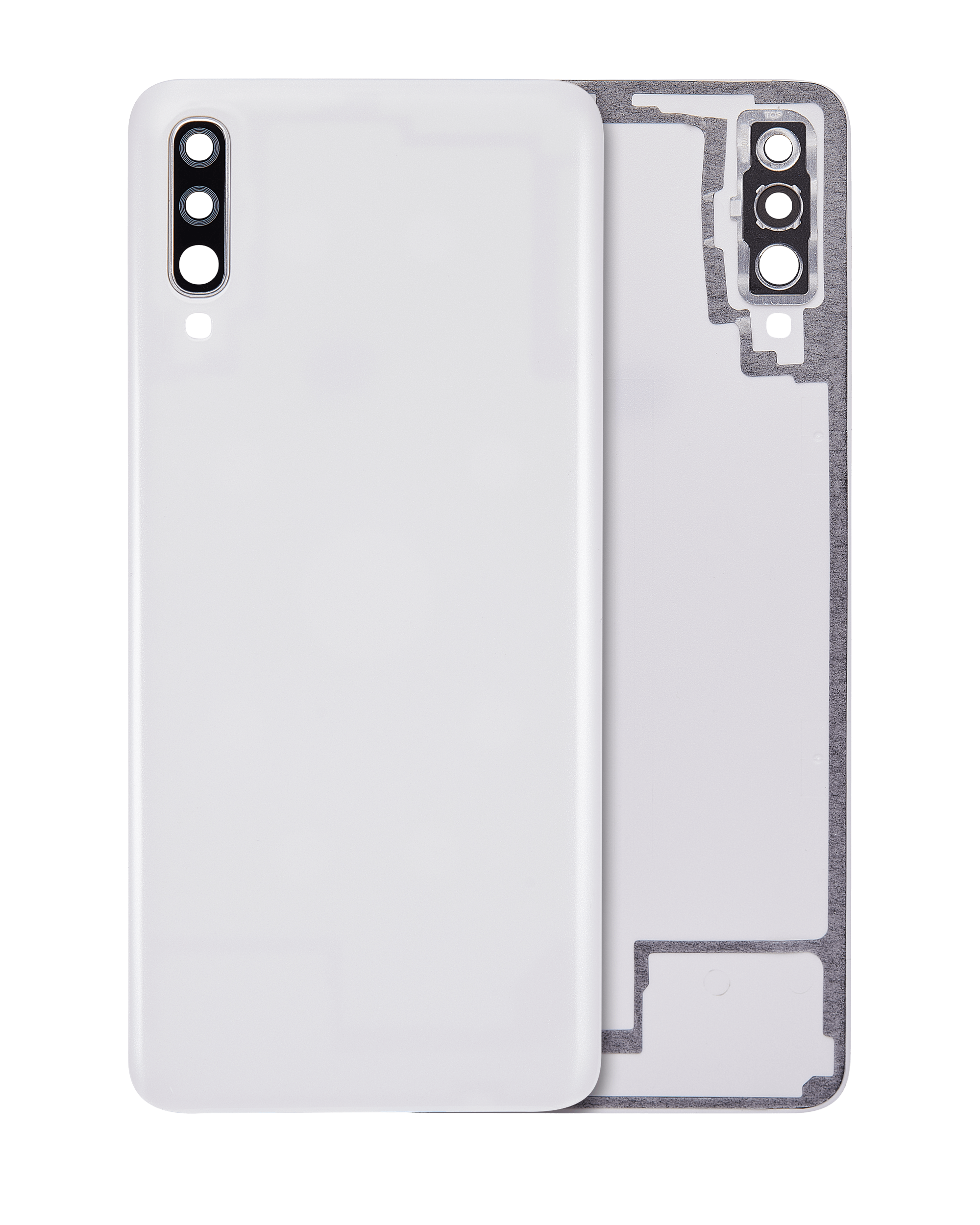 Back Cover Glass Compatible For Samsung Galaxy A70 (A705 / 2019) (Aftermarket Plus) (White)