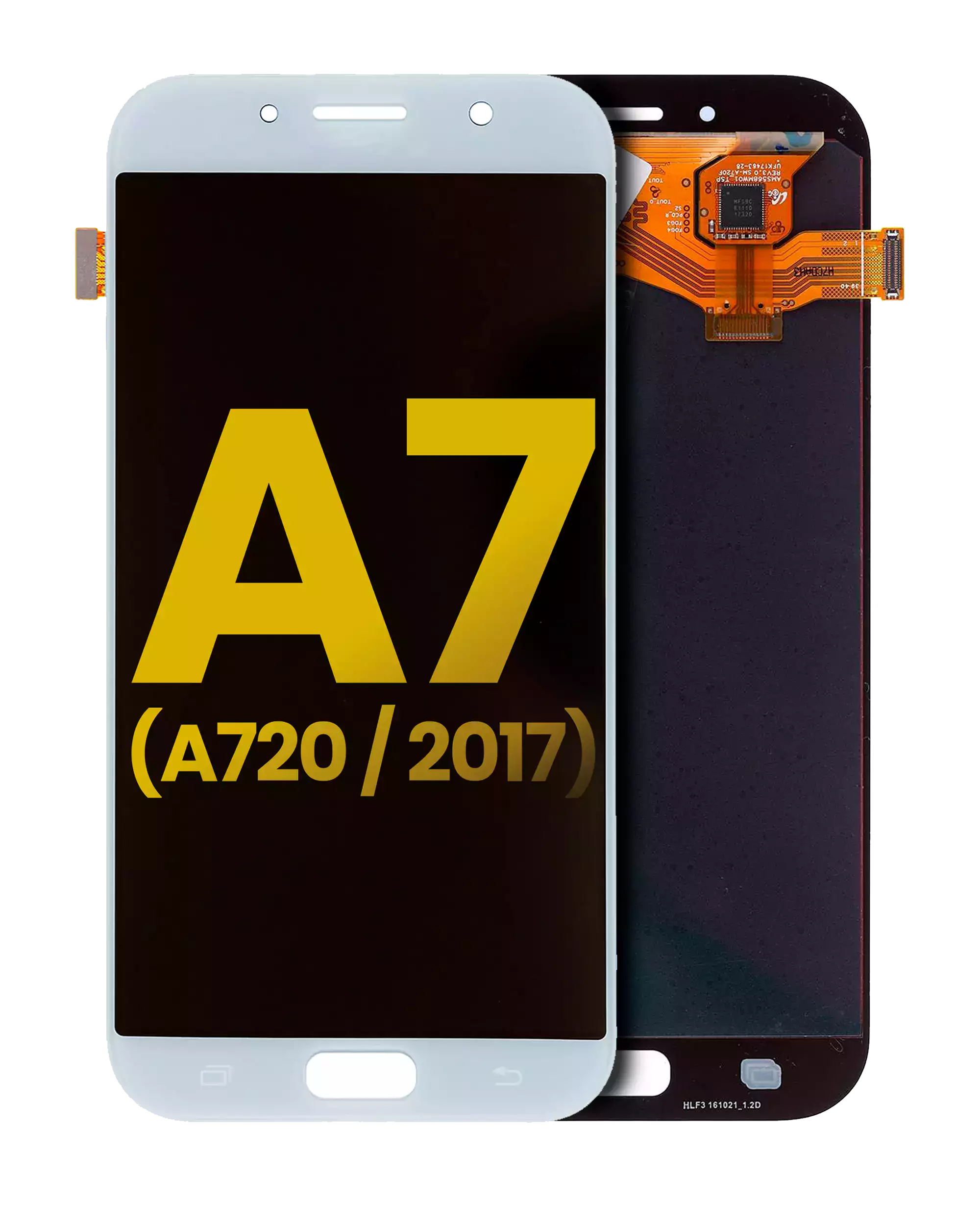 Oled Assembly Without Frame Compatible For Samsung Galaxy A7 (Refurbished: Cosmetic Grade: New) (A720 / 2017) (Sky Blue)