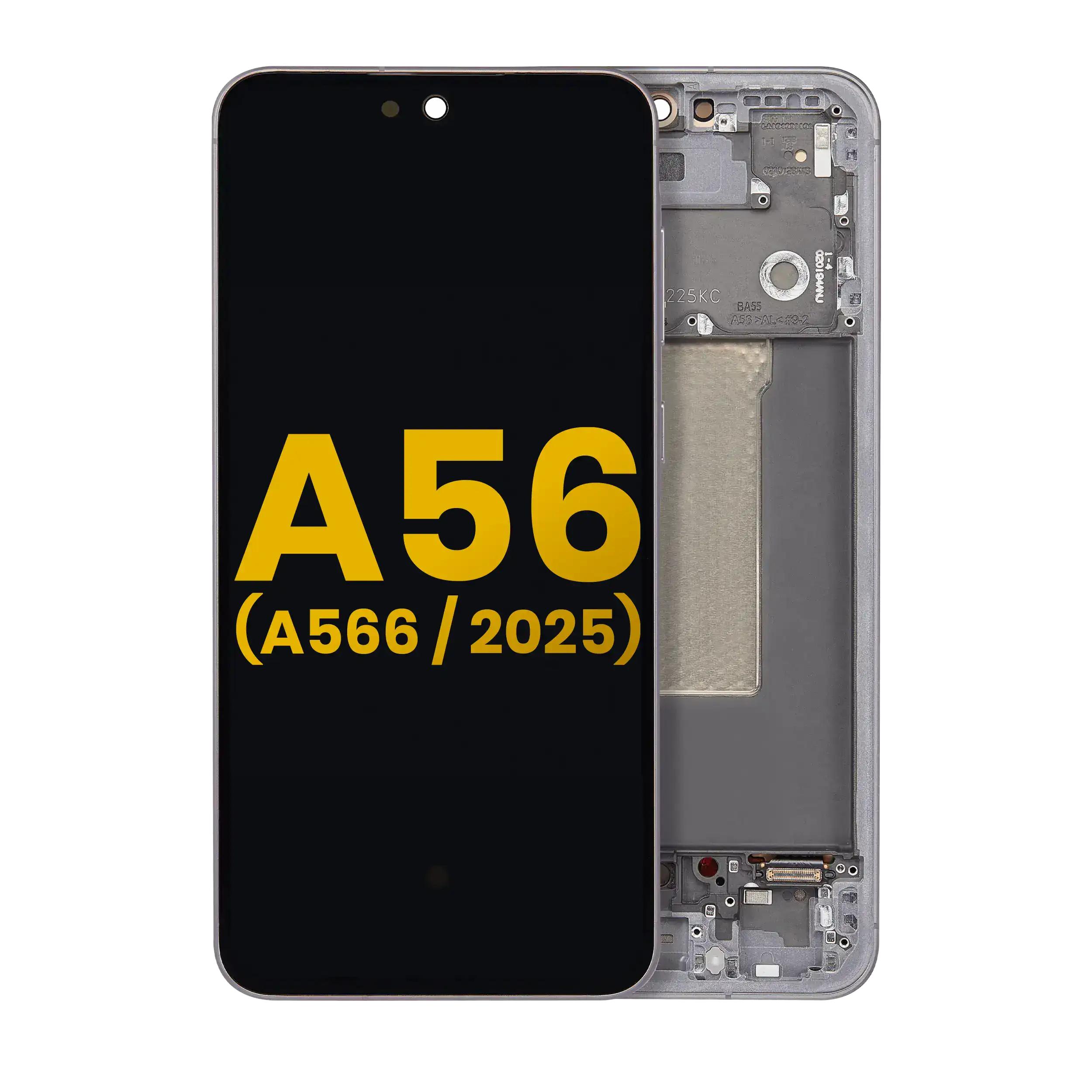 Oled Assembly With Frame Compatible For Samsung Galaxy A56 5G (A566 / 2025) (Refurbished) (Graphite)