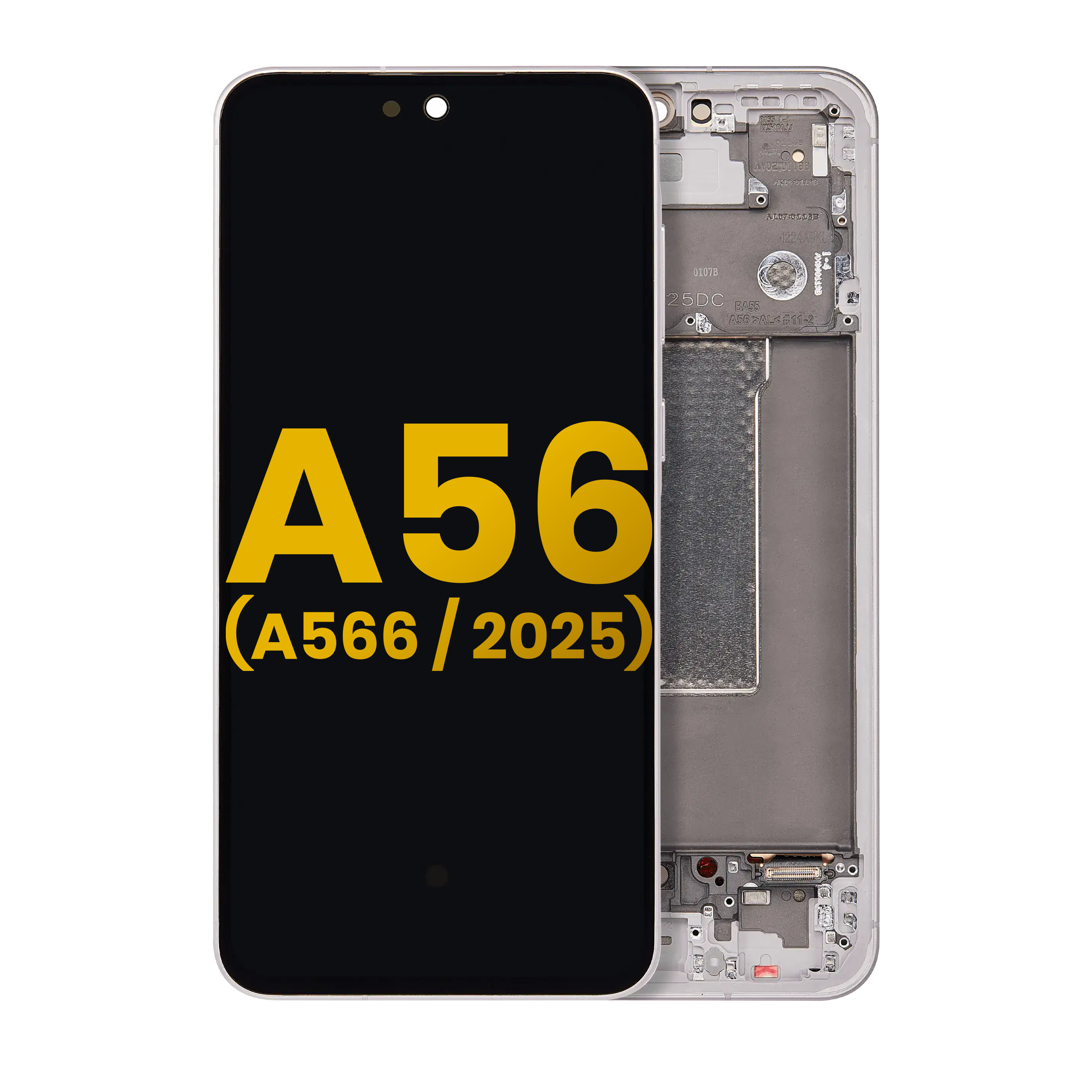 Oled Assembly With Frame Compatible For Samsung Galaxy A56 5G (A566 / 2025) (Refurbished) (Pink)