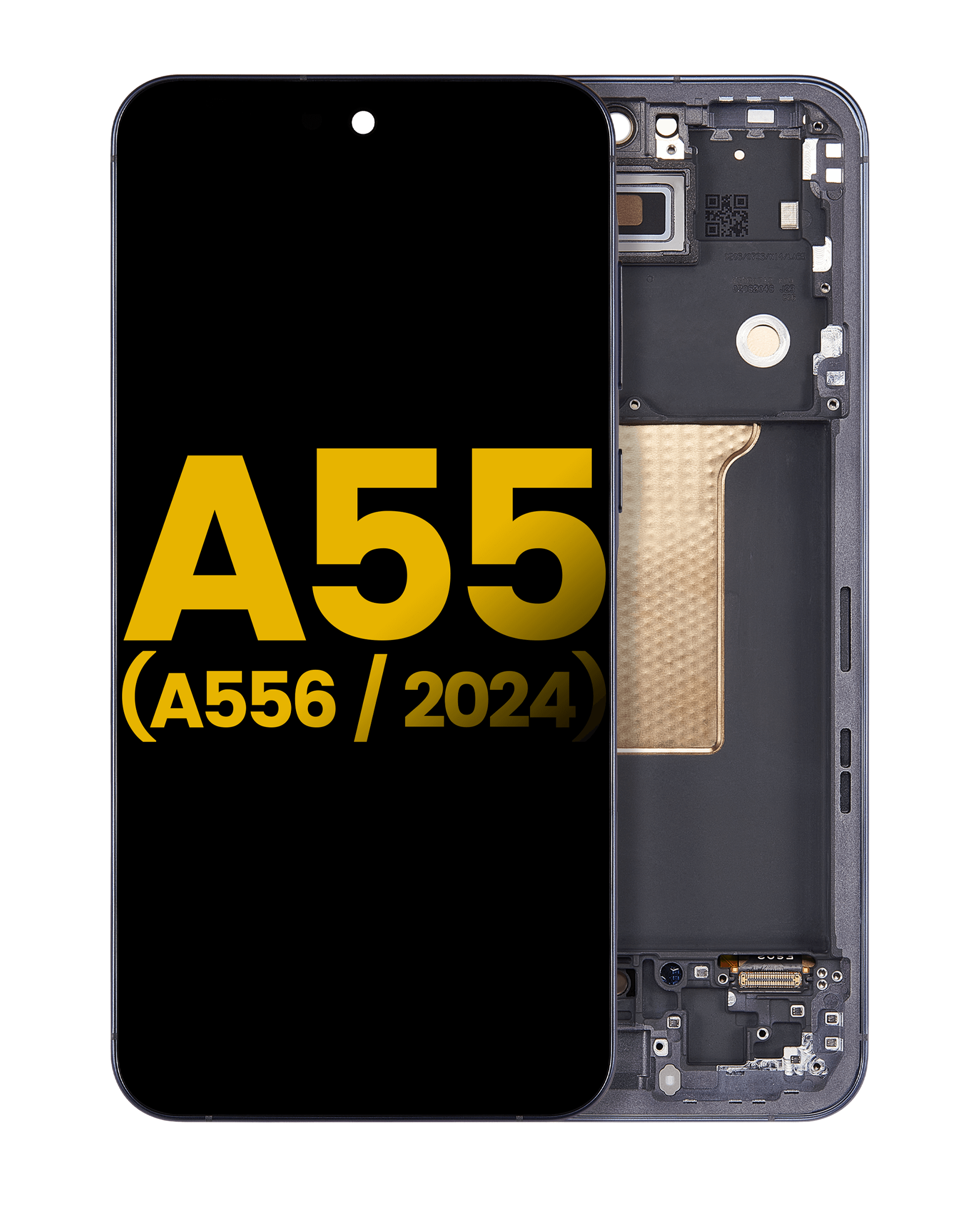 Oled Assembly With Frame Compatible For Samsung Galaxy A55 (A556 / 2024) (Refurbished) (Navy)