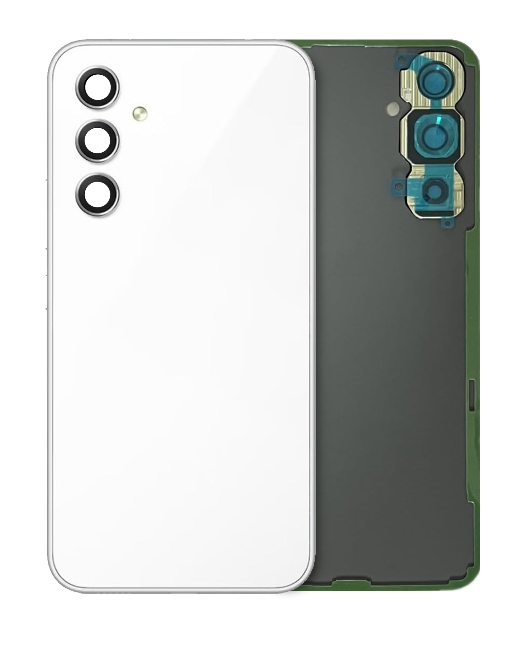 Back Cover Glass With Camera Lens Compatible For Samsung Galaxy A54 5G (A546 / 2023) (Service Pack) (White)