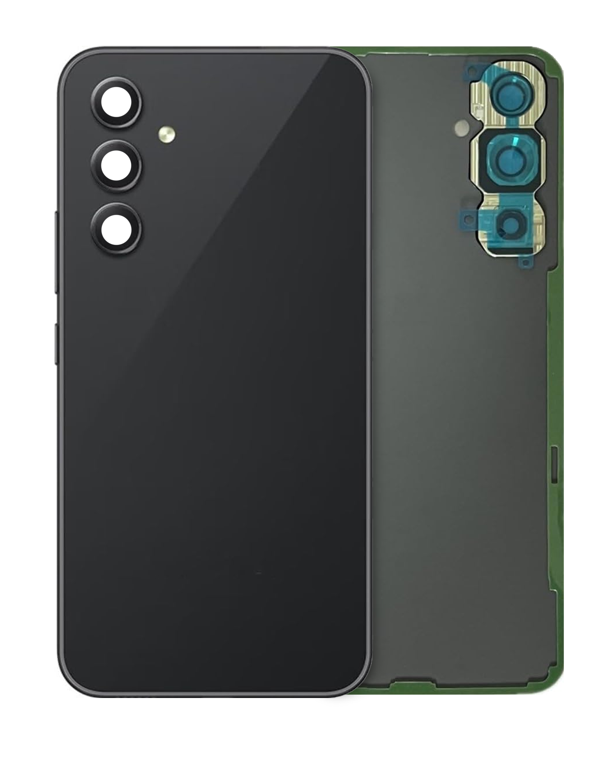 Back Cover Glass With Camera Lens Compatible For Samsung Galaxy A54 5G (A546 / 2023) (Service Pack) (Graphite)