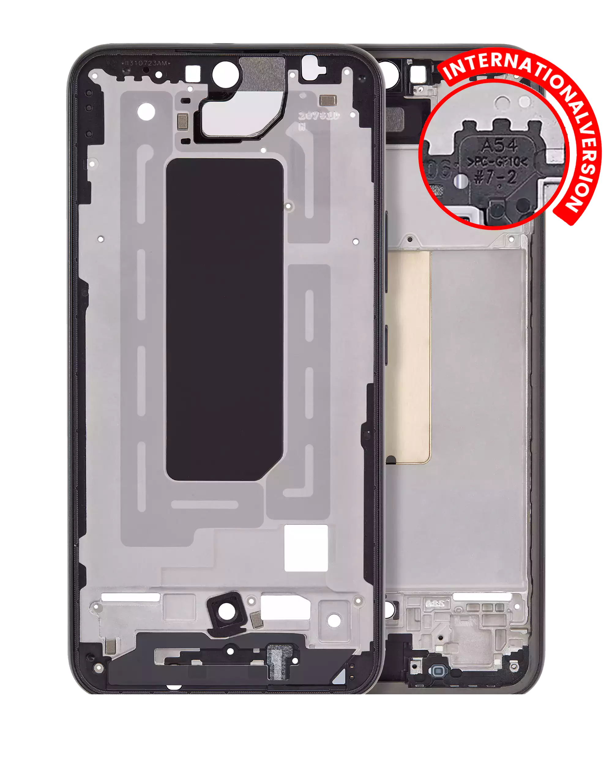 Mid-Frame Housing Compatible For Samsung Galaxy A54 5G (A546 / 2023) (International Version) (Graphite)