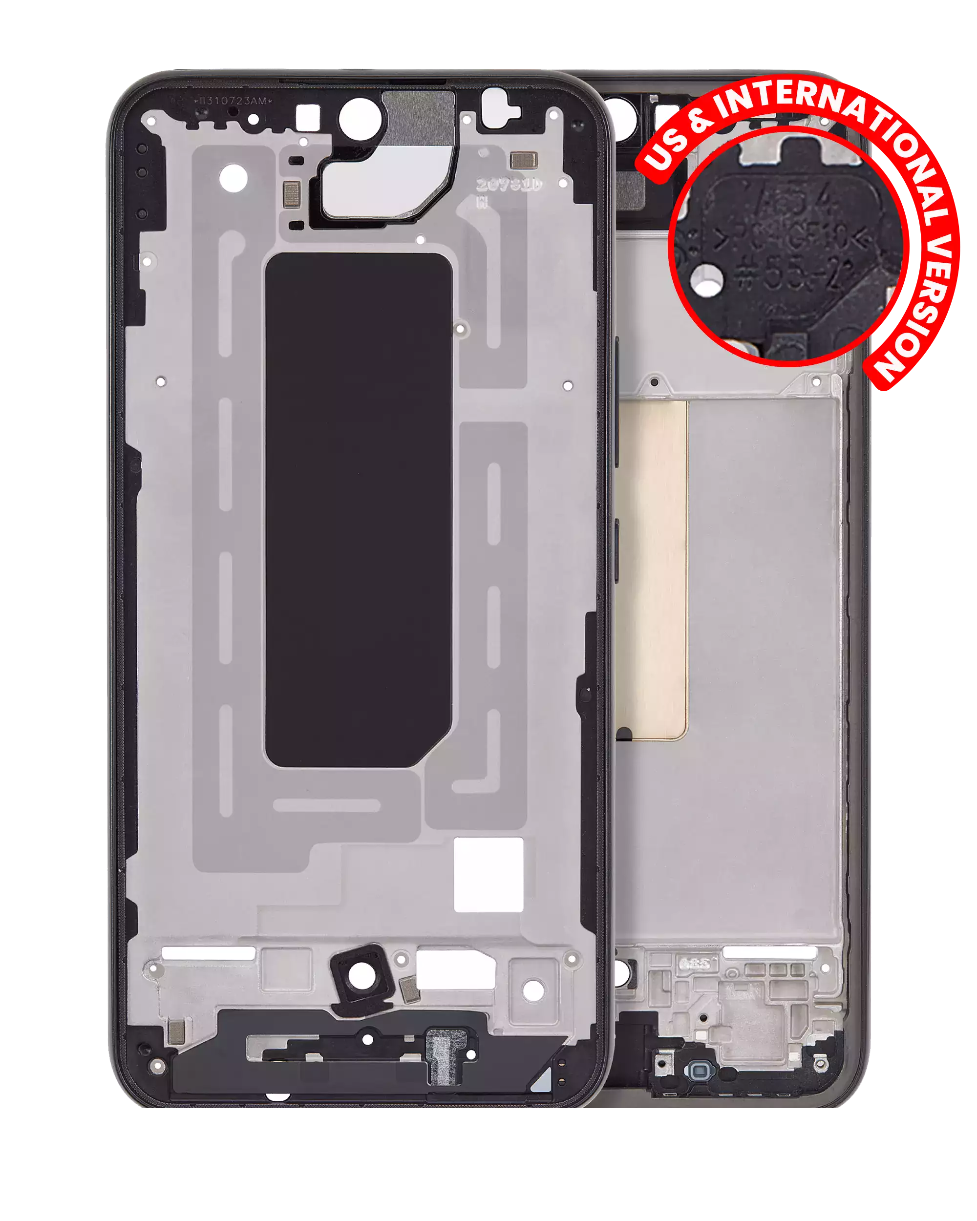Mid-Frame Housing Compatible For Samsung Galaxy A54 5G (A546 / 2023) (Us & International Version) (Graphite)