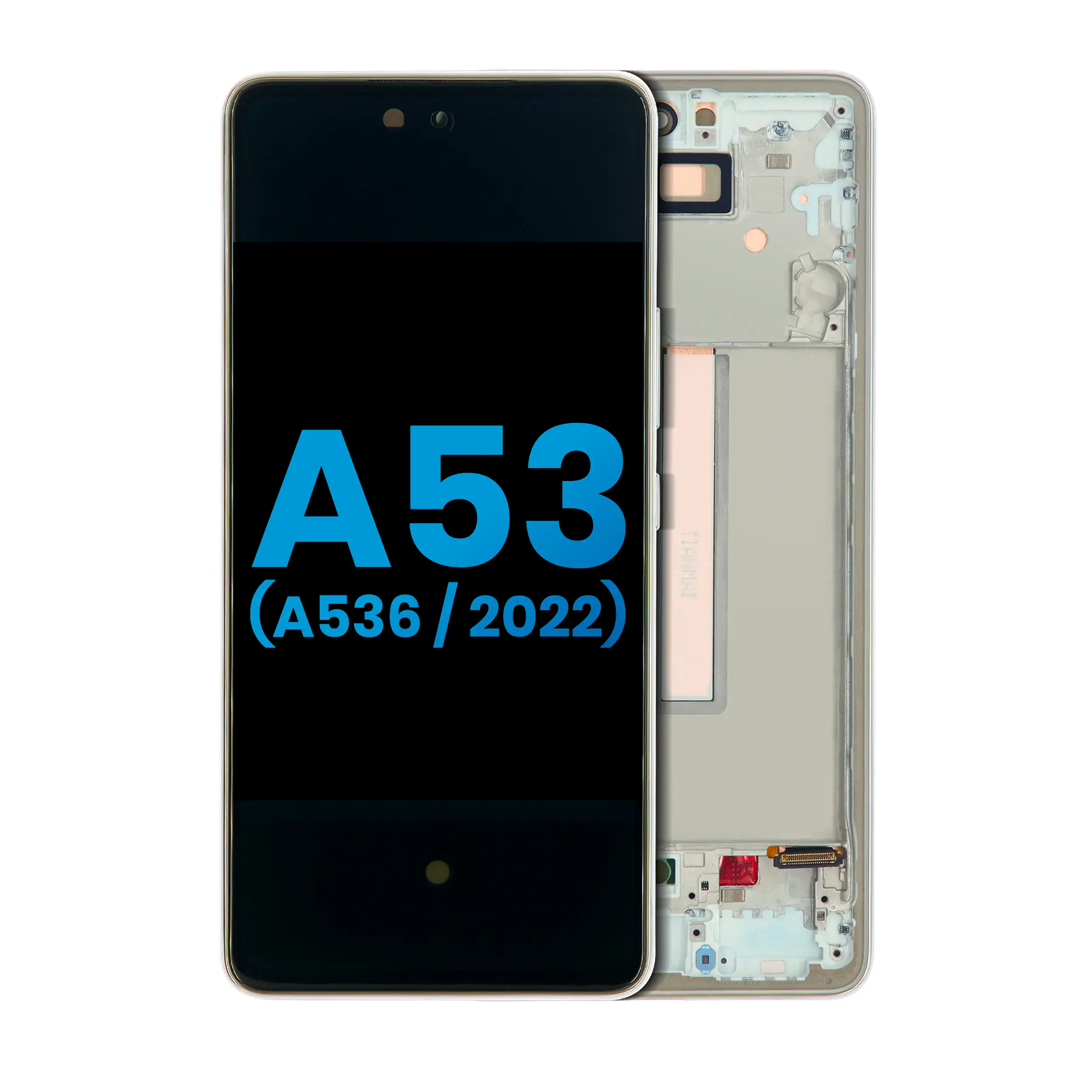 Lcd Assembly With Frame Compatible For Samsung Galaxy A53 5G (A536 / 2022) (Without Finger Print Sensor) (Aftermarket: Incell) (White)