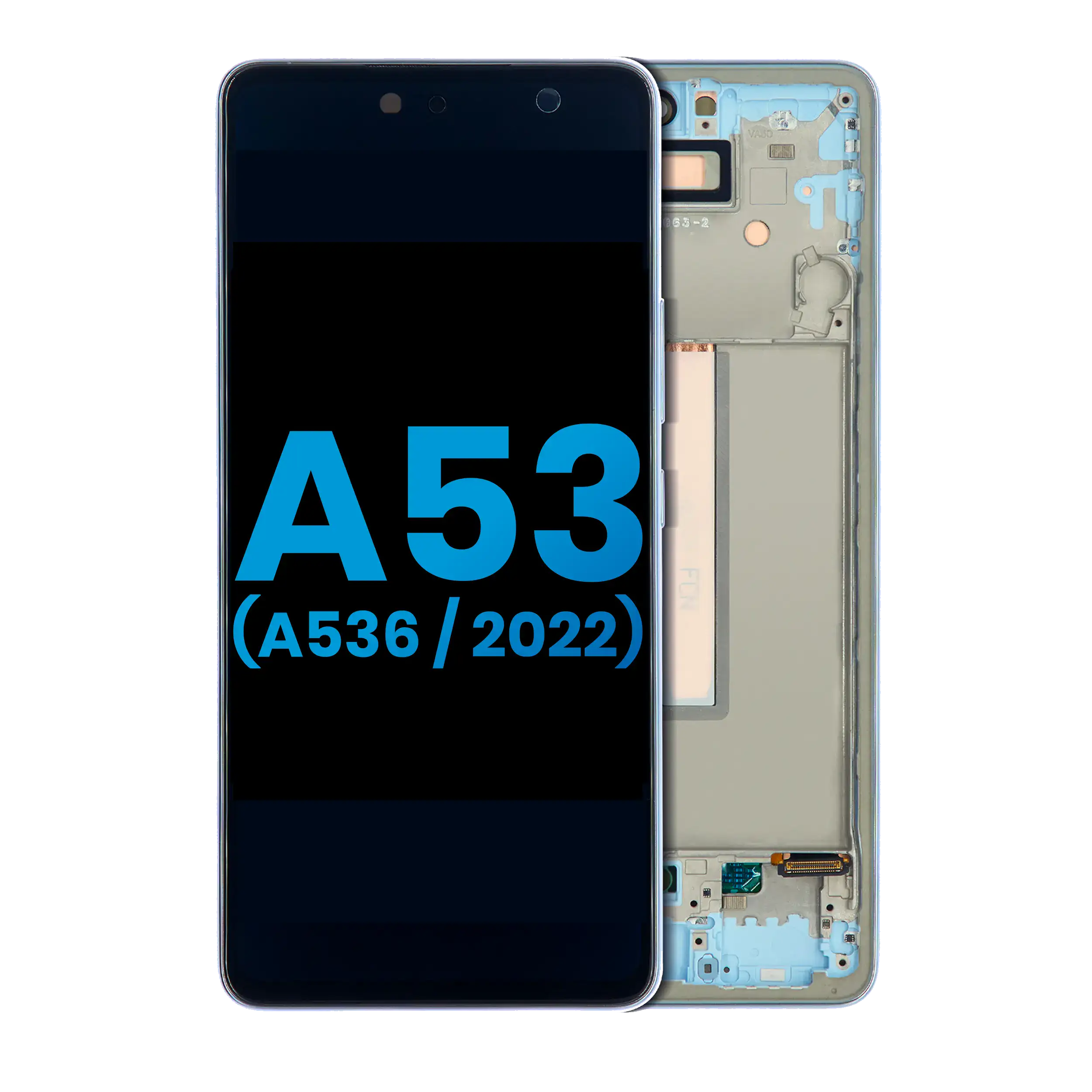 Lcd Assembly With Frame Compatible For Samsung Galaxy A53 5G (A536 / 2022) (Without Finger Print Sensor) (Aftermarket: Incell) (Blue)