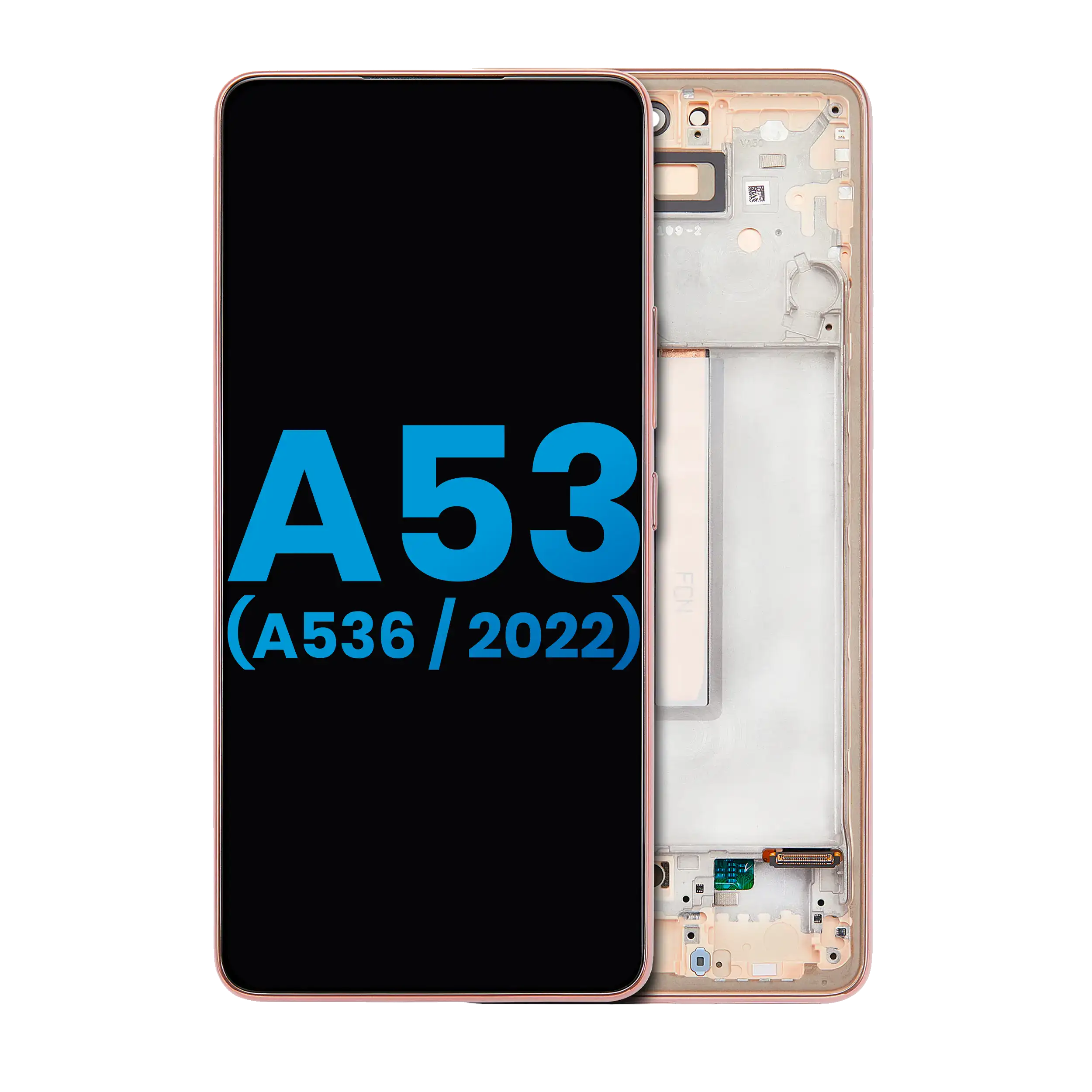 Lcd Assembly With Frame Compatible For Samsung Galaxy A53 5G (A536 / 2022) (Without Finger Print Sensor) (Aftermarket: Incell) (Peach)