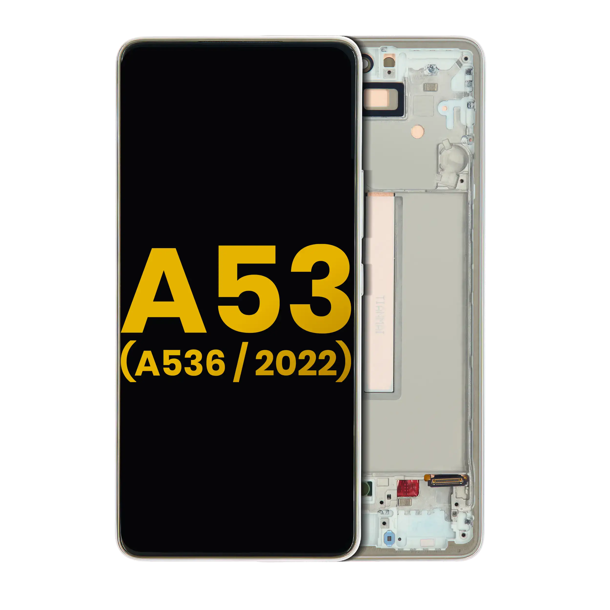 Oled Assembly With Frame Compatible For Samsung Galaxy A53 5G ( A536 / 2022) (Refurbished) (White)