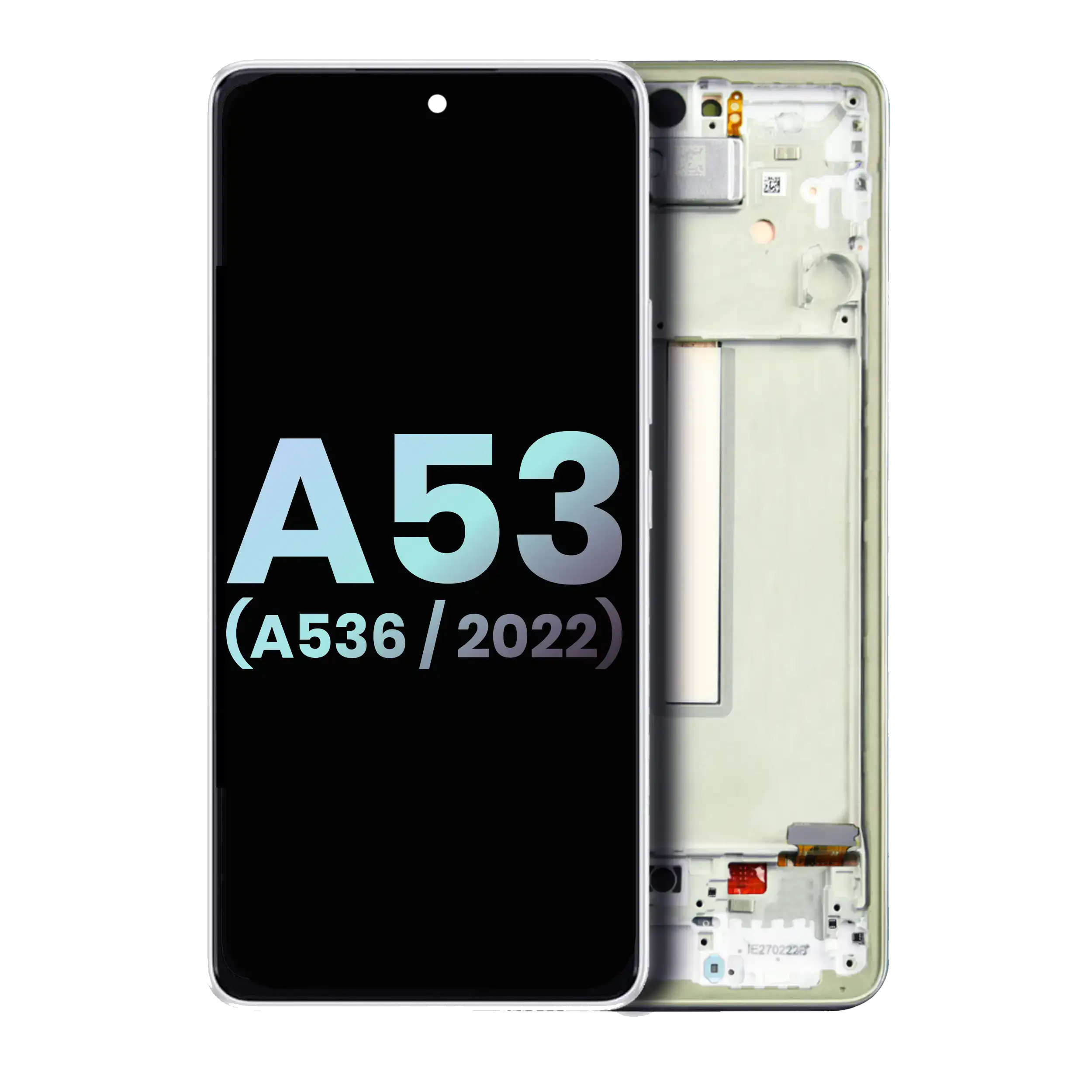 Oled Assembly With Frame Compatible For Samsung Galaxy A53 5G (A536 / 2022) (Service Pack) (White)