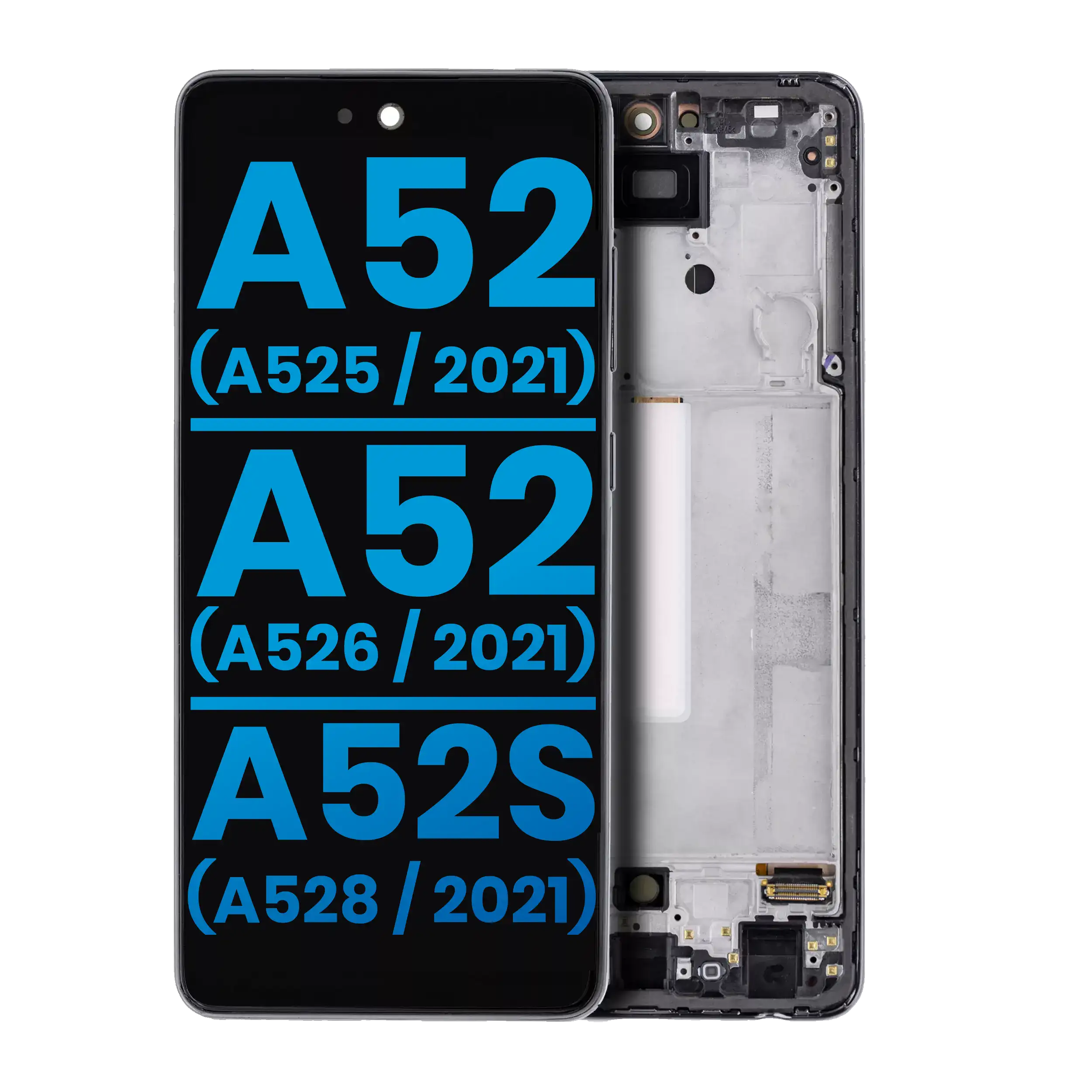 Lcd Assembly With Frame For Samsung Galaxy A52 4G/5G/A52S (2021) - Awesome Black