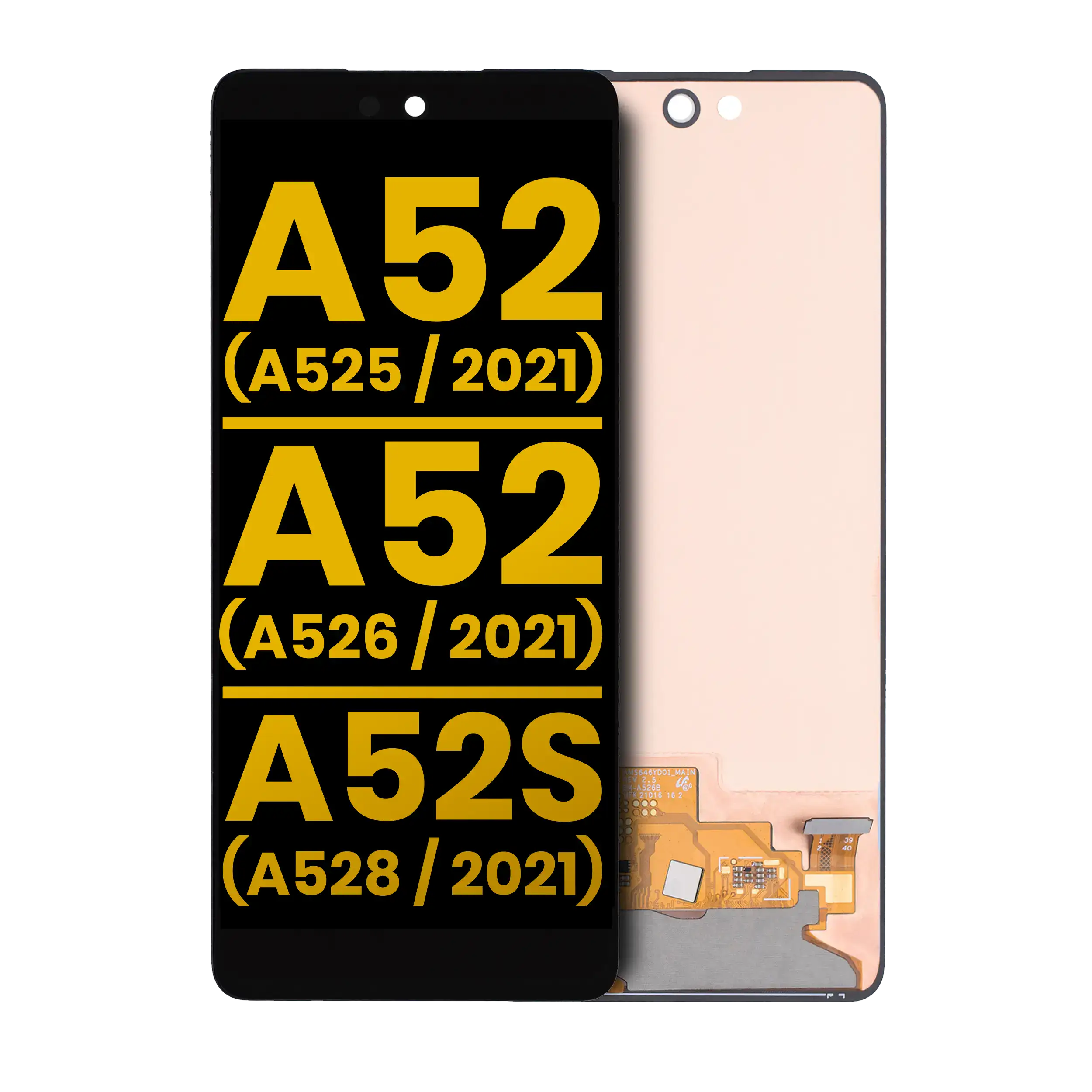 Oled Assembly Without Frame Compatible For Samsung A52 4G (A525 / 2021) / 5G (A526 / 2021) / A52S 5G (A528 / 2021) (Refurbished) (All Colors)