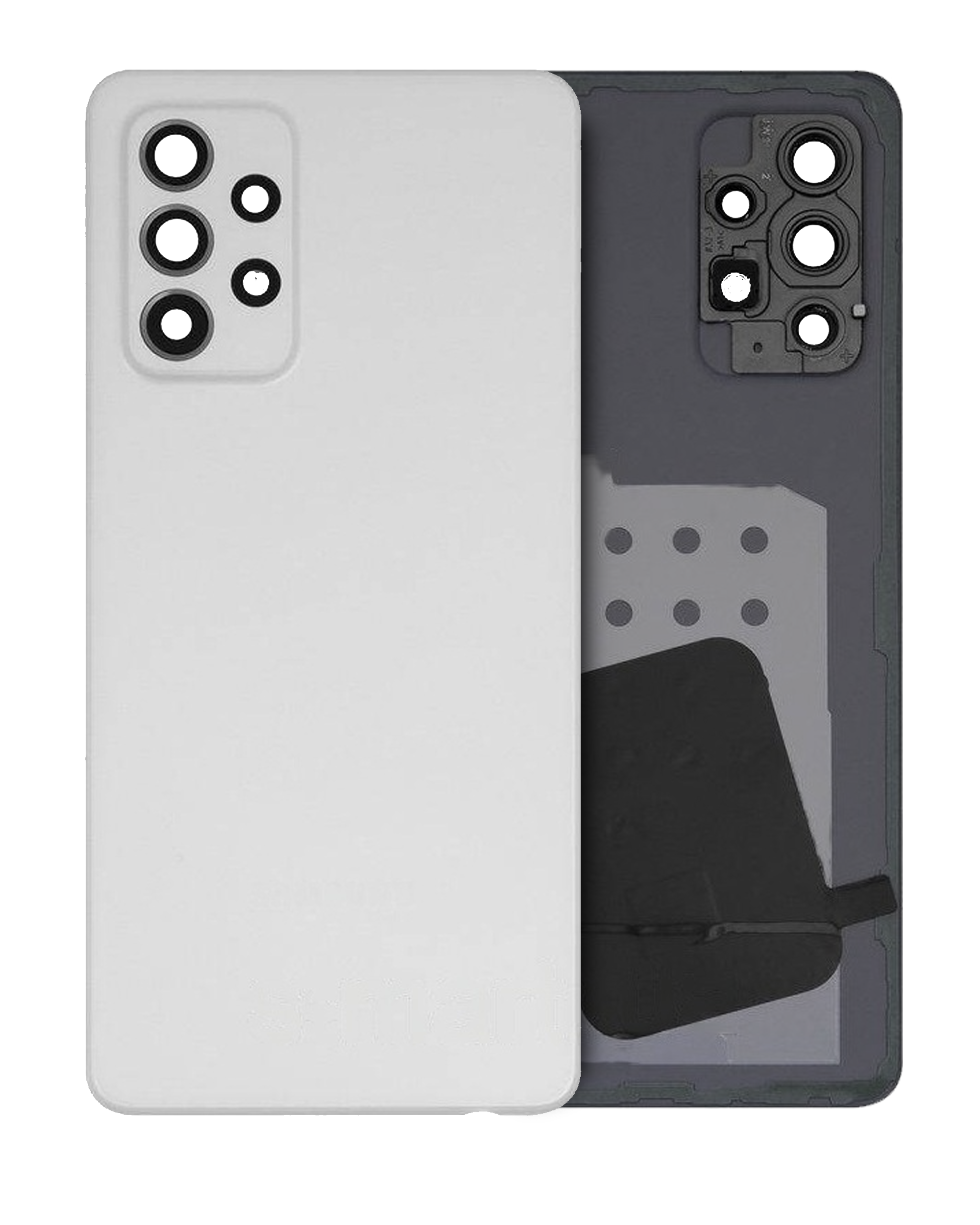 Back Cover Glass With Camera Lens Compatible For Samsung Galaxy A52S (A528 / 2021) (Service Pack) (Awesome White)