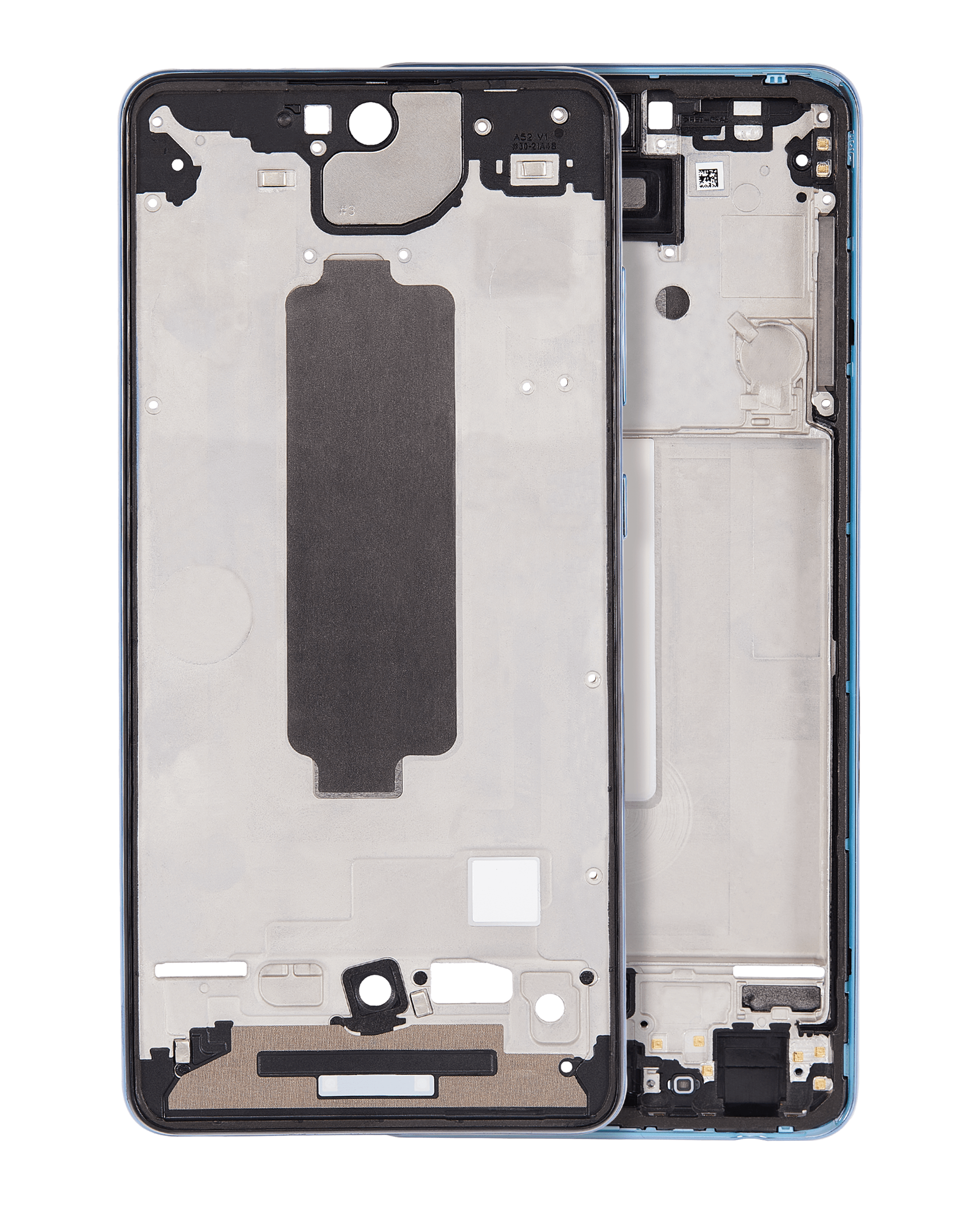 Mid-Frame Housing Compatible For Samsung Galaxy A52 4G (A525 / 2021) / A52 5G (A526 / 2021) / A52S 5G (A528 / 2021) (Awesome Blue)