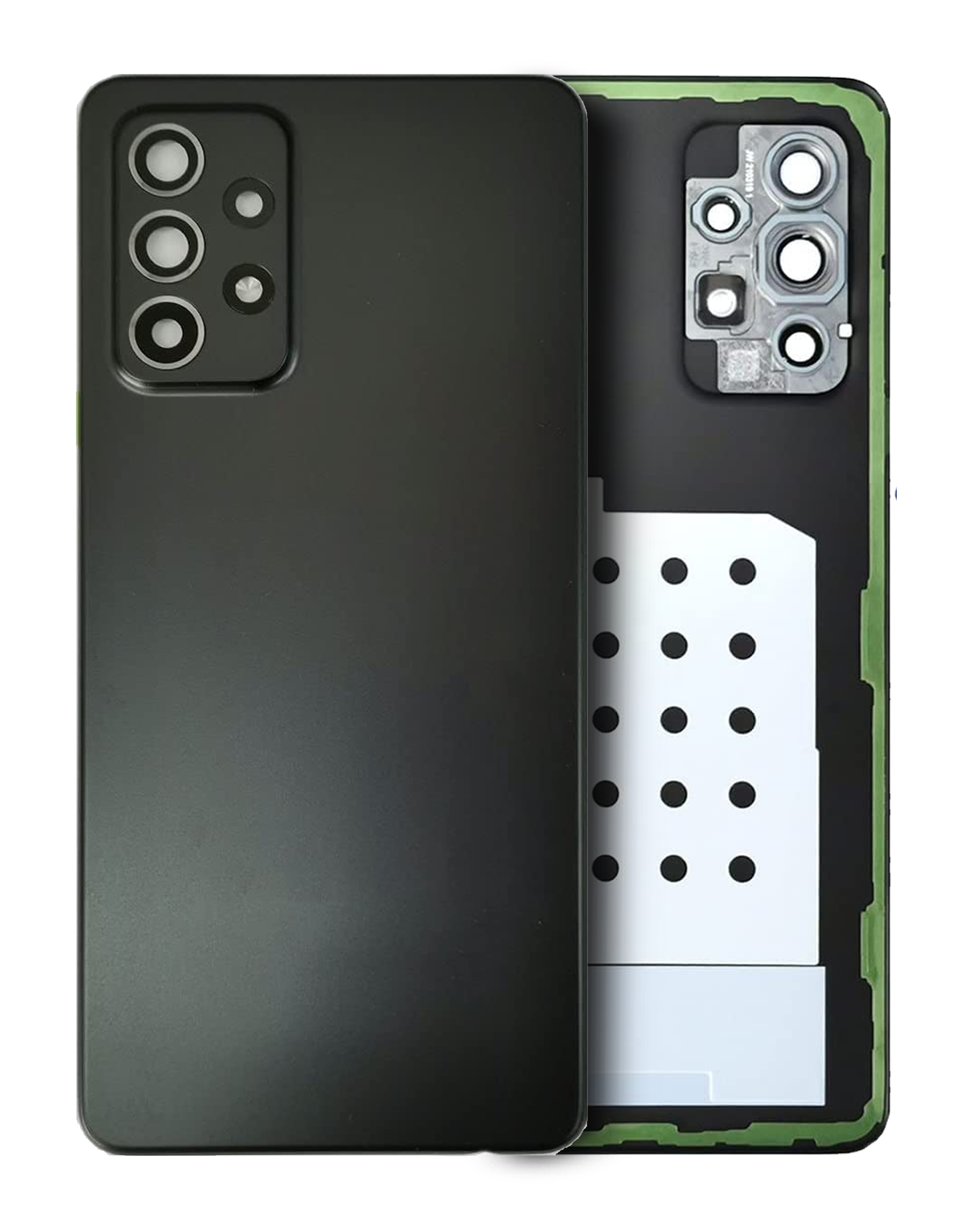 Back Cover Glass Compatible For Samsung Galaxy A52 5G (A526 / 2021) (Aftermarket Plus) (Awesome Black)