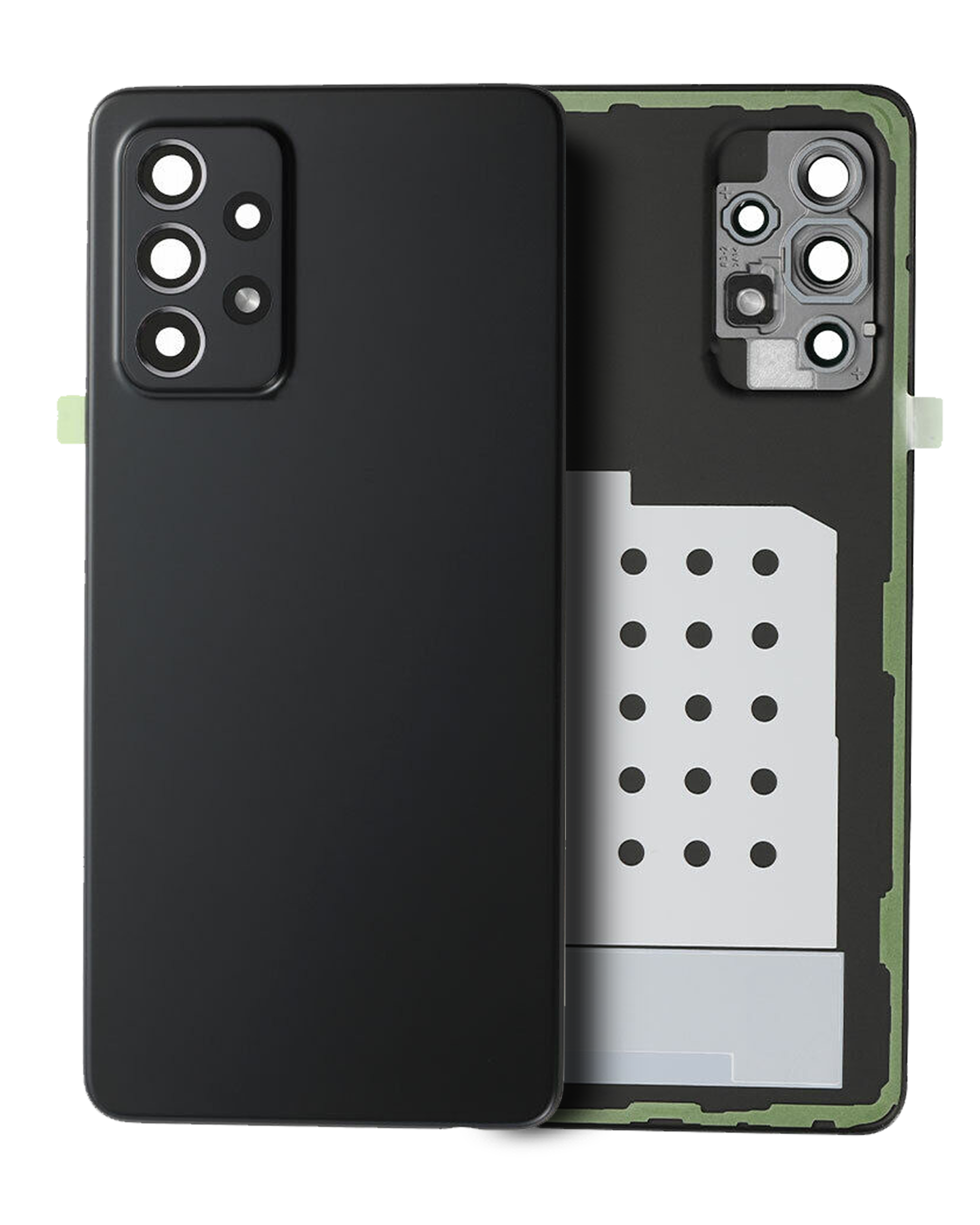 Back Cover Glass With Camera Lens Compatible Samsung Galaxy A52 5G (A526 / 2021) (Service Pack) (Awesome Black)