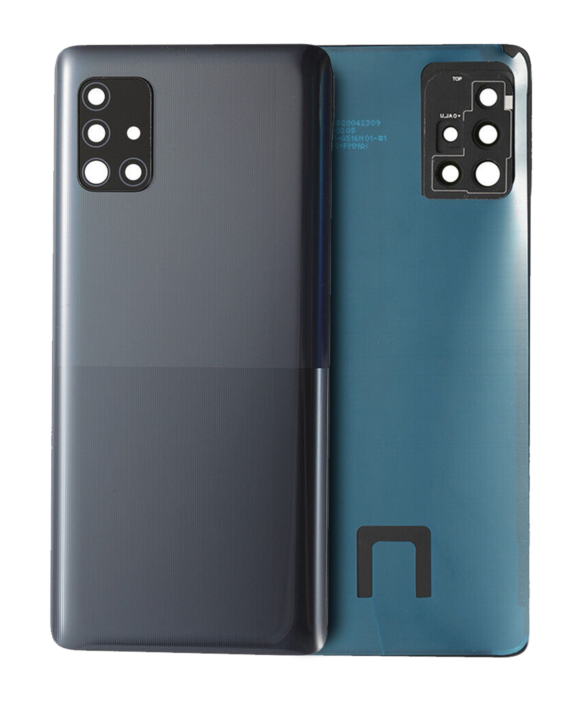 Back Cover Glass With Camera Lens Compatible For Samsung Galaxy A51 5G (A516 / 2020) (Service Pack) (Black)