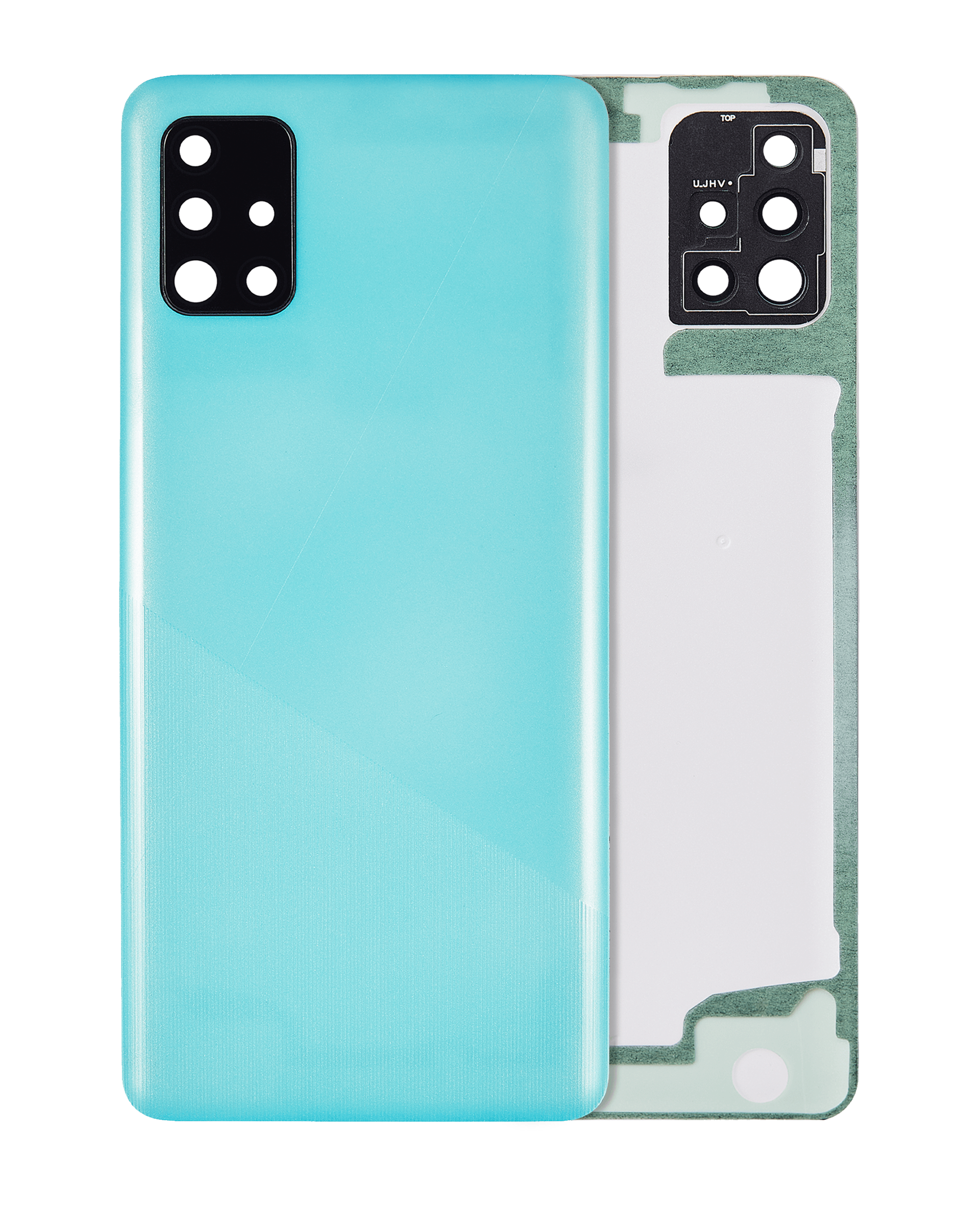 Back Cover Glass With Camera Lens Compatible For Samsung Galaxy A51 5G (A516 / 2020) (Service Pack) (Blue)