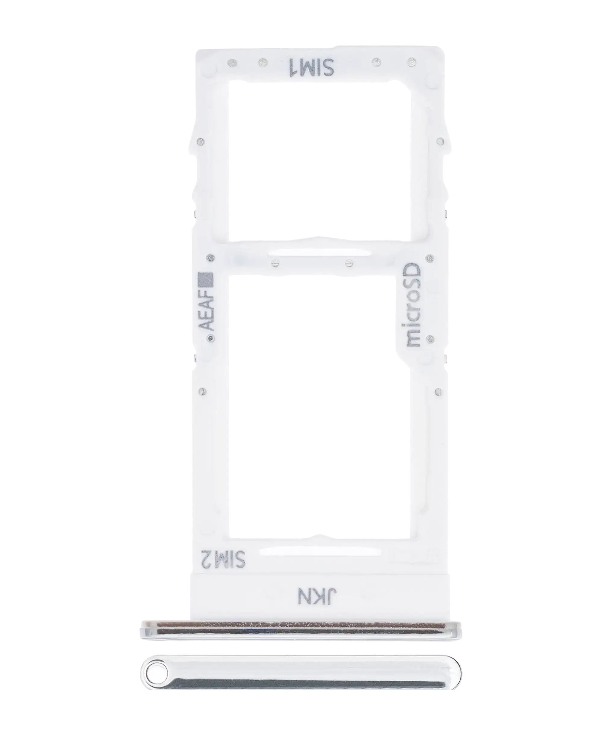 Dual Sim Card Tray Compatible For Samsung Galaxy A51 5G (A516 / 2020) (Prism Cube White)