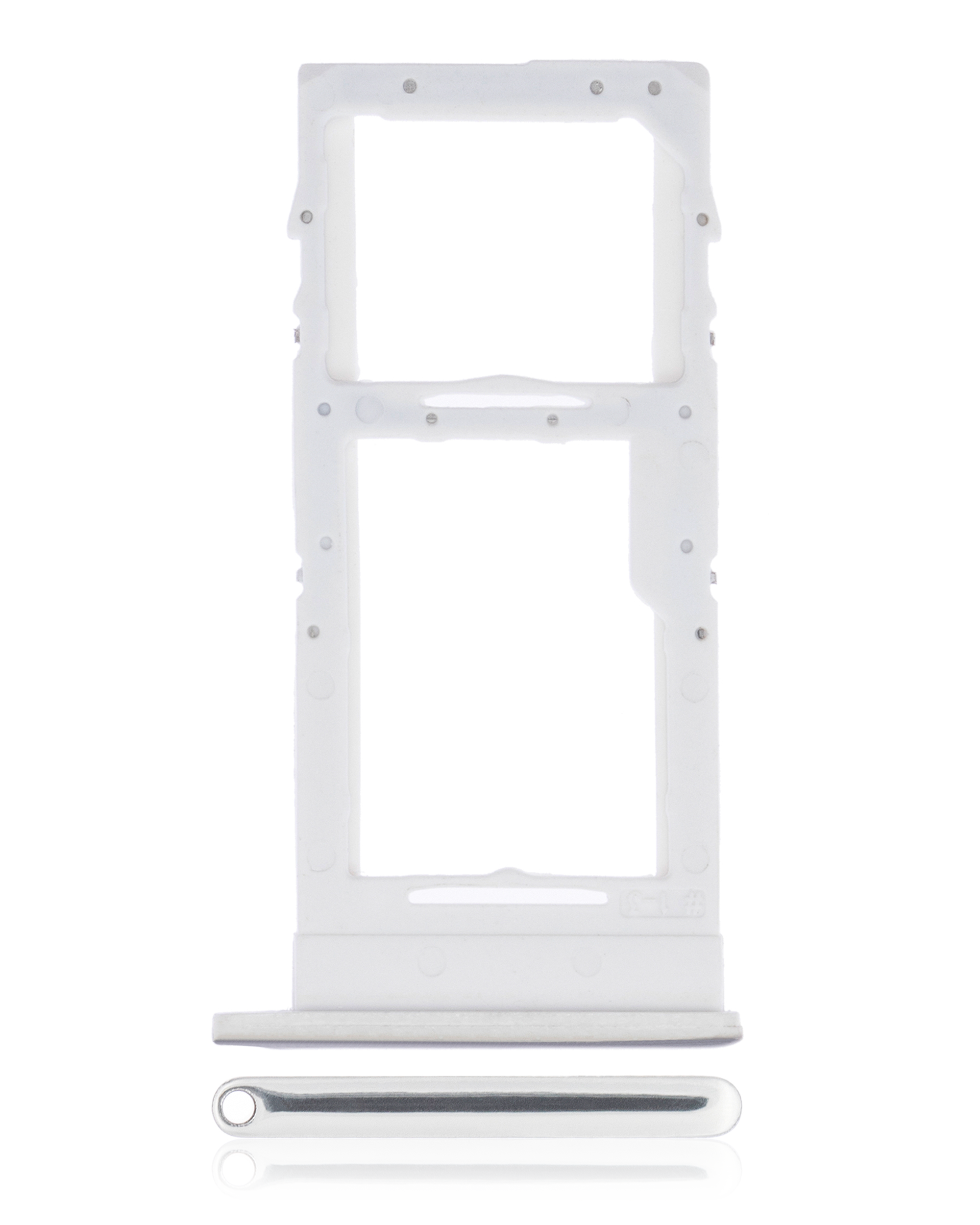 Single Sim Card Tray Compatible For Samsung Galaxy A51 5G (A516 / 2020) (Prism Cube White)