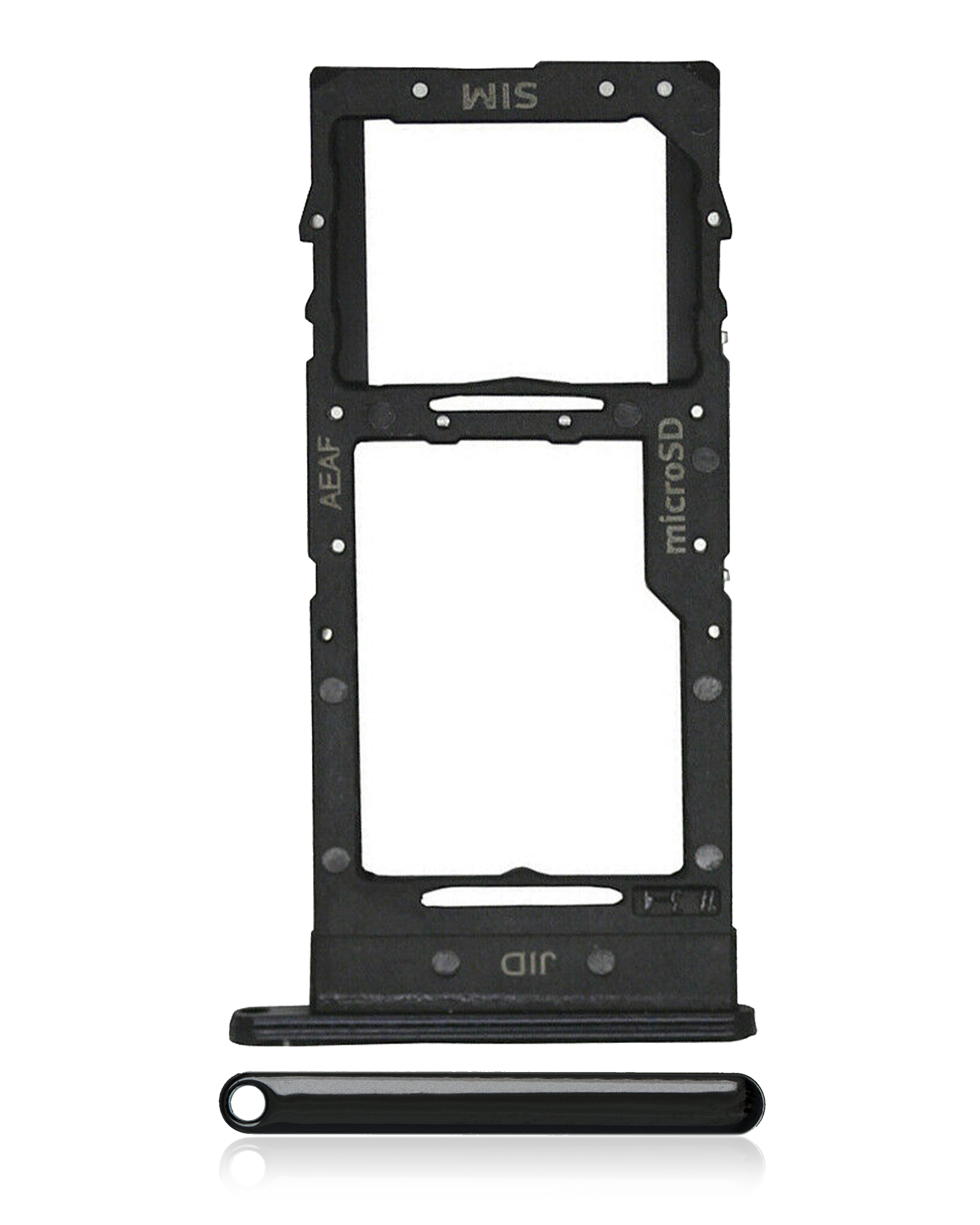 Single Sim Card Tray Compatible For Samsung Galaxy A51 5G (A516 / 2020) (Prism Cube Black)