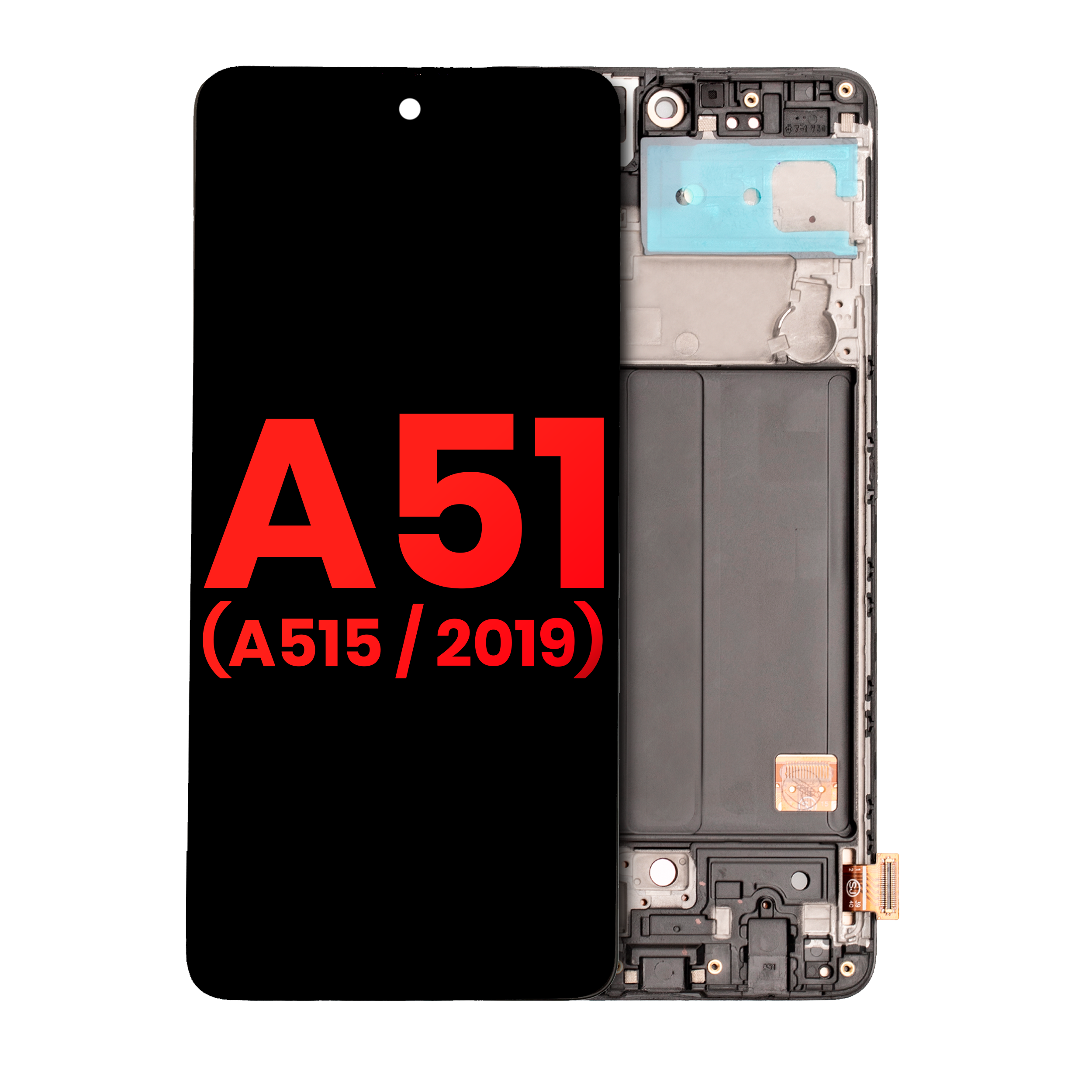Oled Assembly With Frame Compatible For Samsung Galaxy A51 4G (A515 / 2019) (6.33") (Aftermarket Plus) (All Colors)