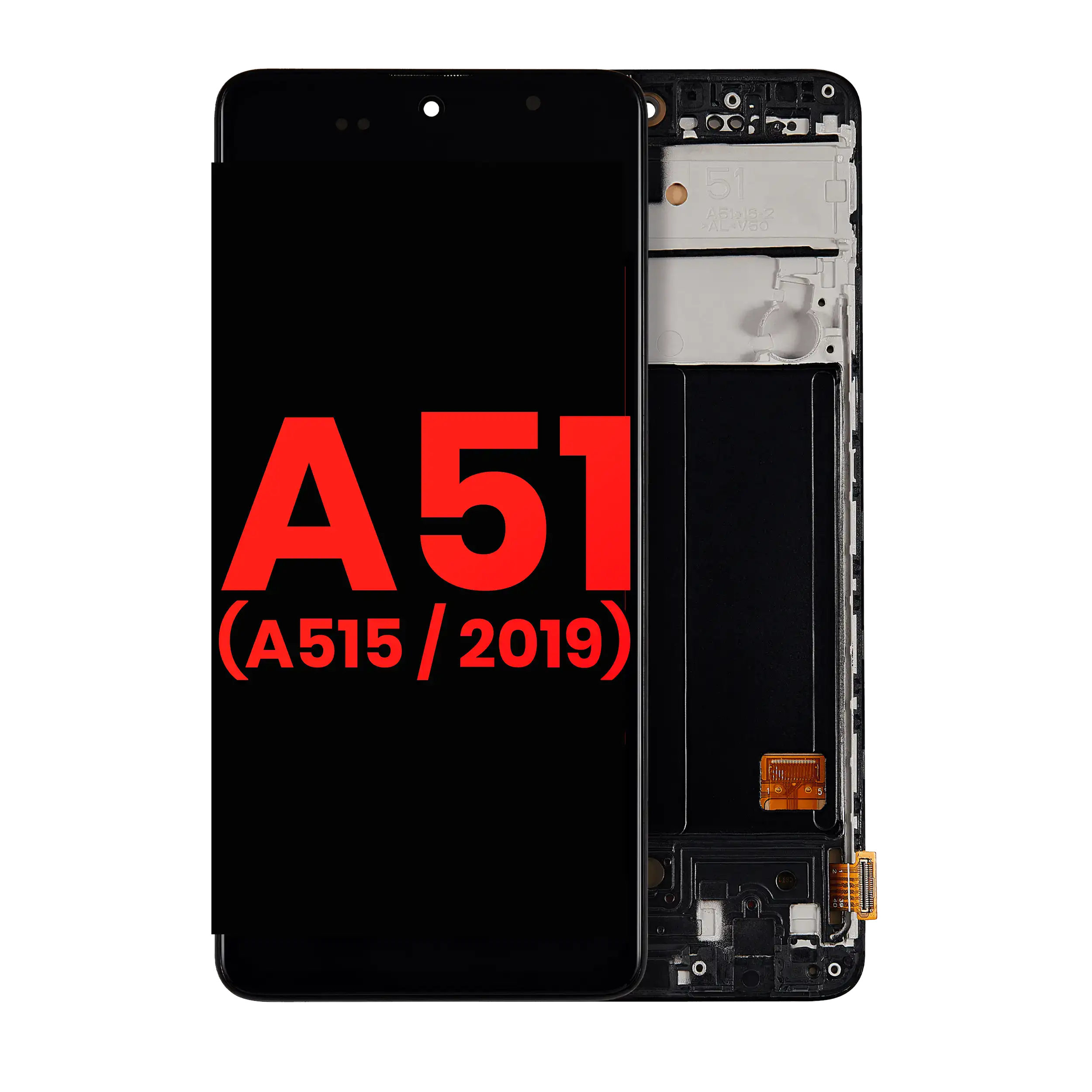 Oled Assembly With Frame Compatible For Samsung Galaxy A51 4G (A515 / 2019) (6.46") (Aftermarket Plus) (All Colors)