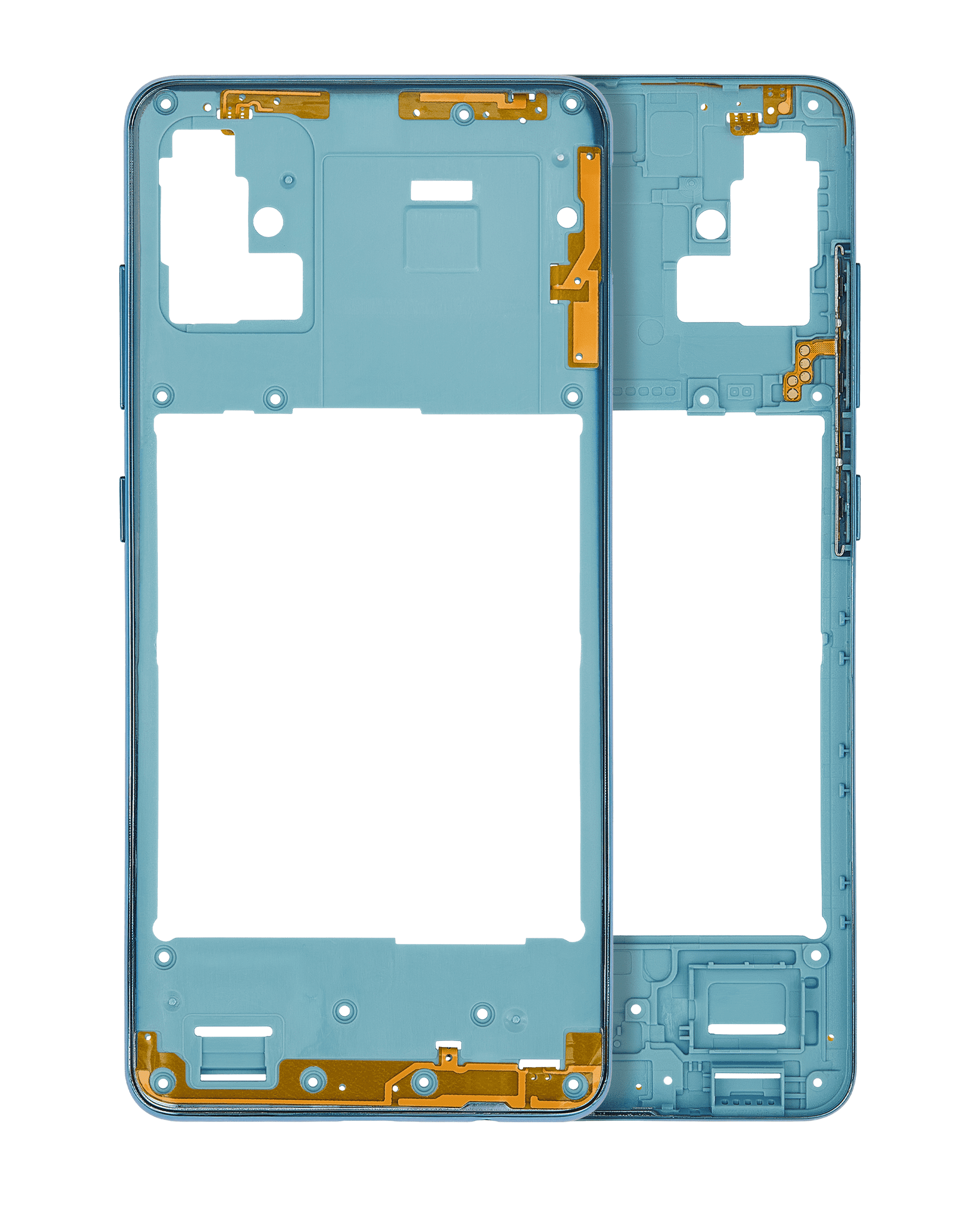 Mid-Frame Housing Compatible For Samsung Galaxy A51 4G (A515 / 2019) (Prism Crush Blue)