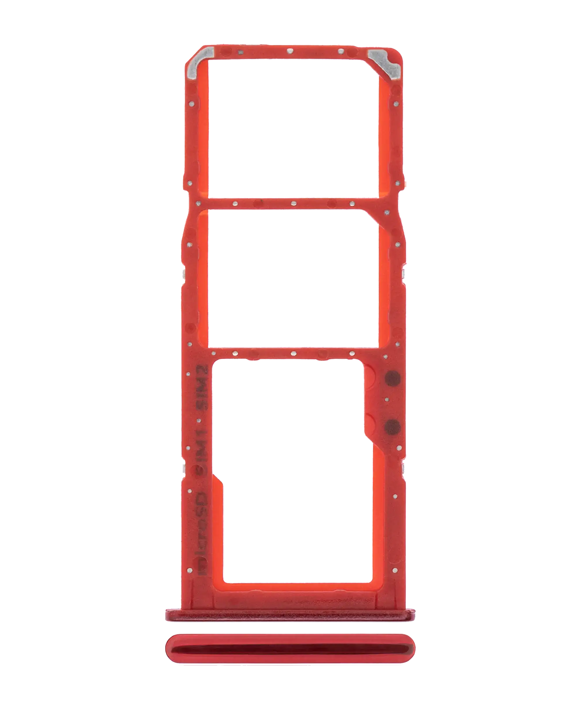 Dual Sim Card Tray Compatible For Samsung Galaxy A51 4G (A515 / 2019) (Red)