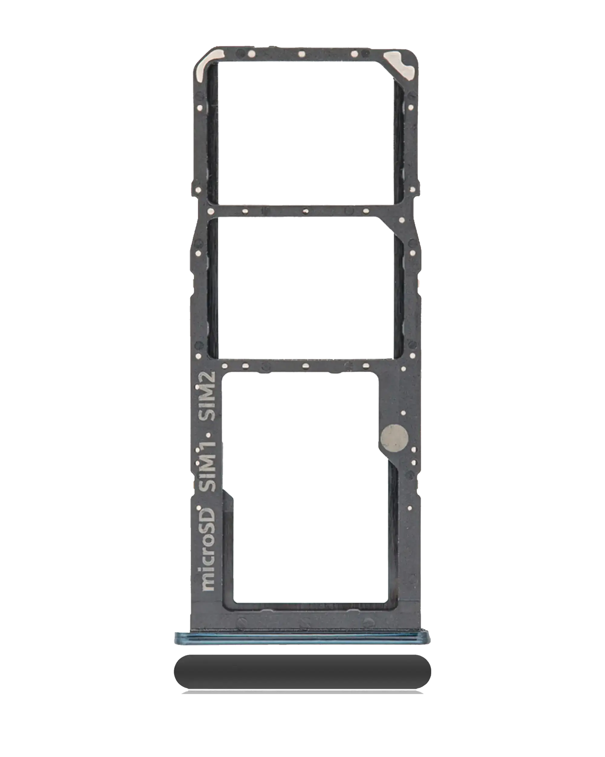 Dual Sim Card Tray Compatible For Samsung Galaxy A51 4G (A515 / 2019) (Prism Crush Black)