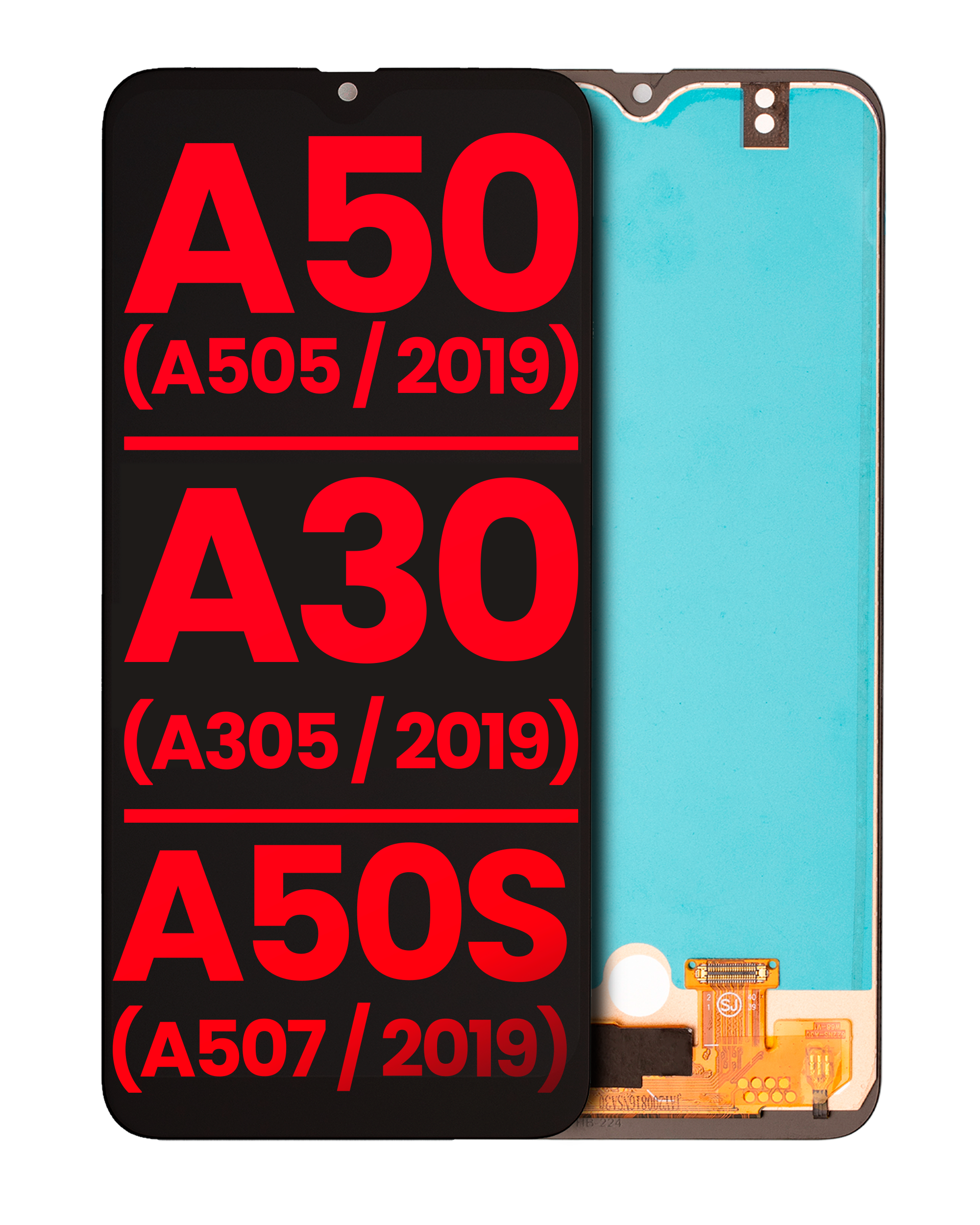 Oled Assembly Without Frame For Samsung Galaxy A50/A30/A50S (All Models) - Aftermarket Plus