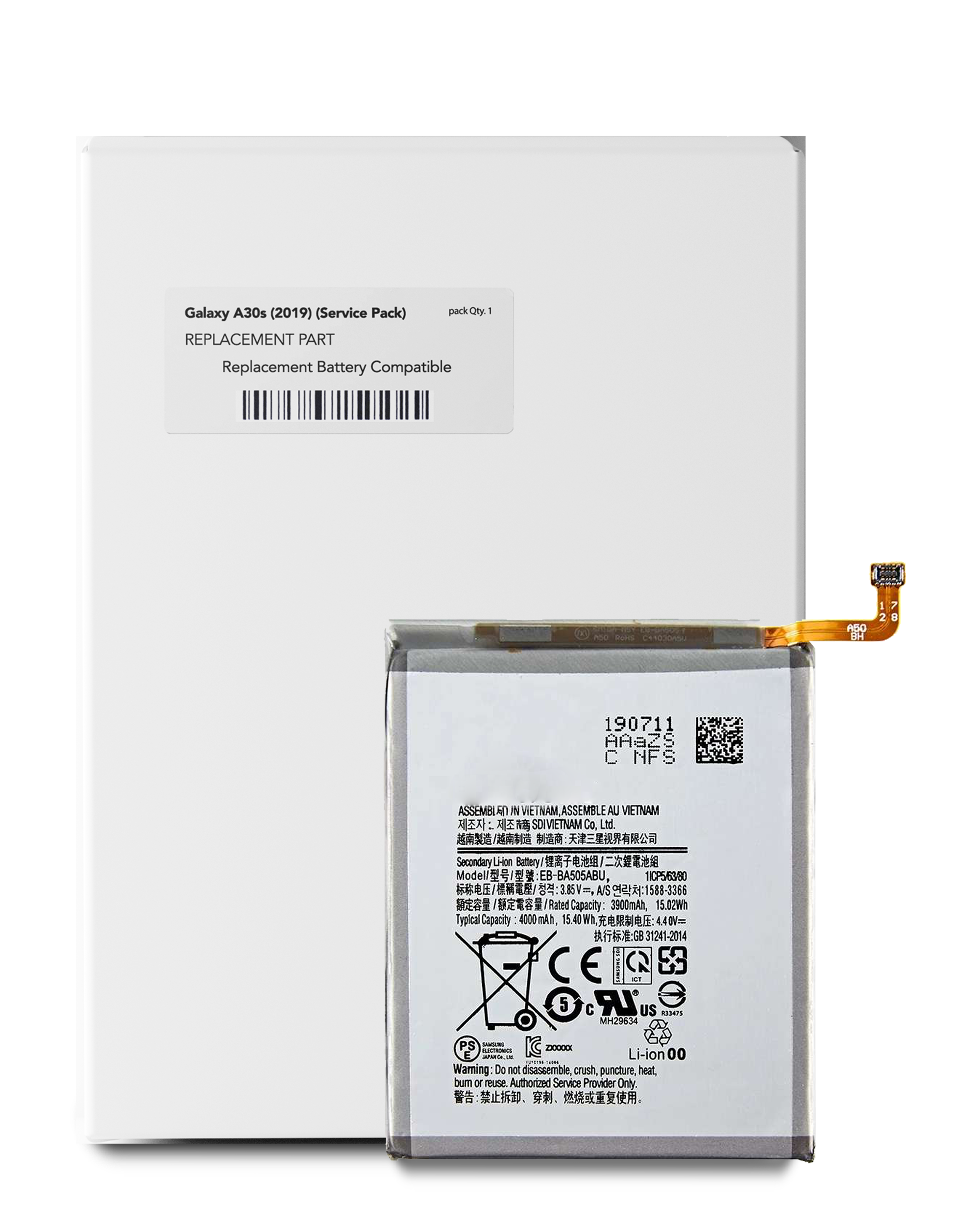 Replacement Battery For Samsung Galaxy A50S (A507/2019) And A20, A30, A30S (Eb-Ba505Abu)
