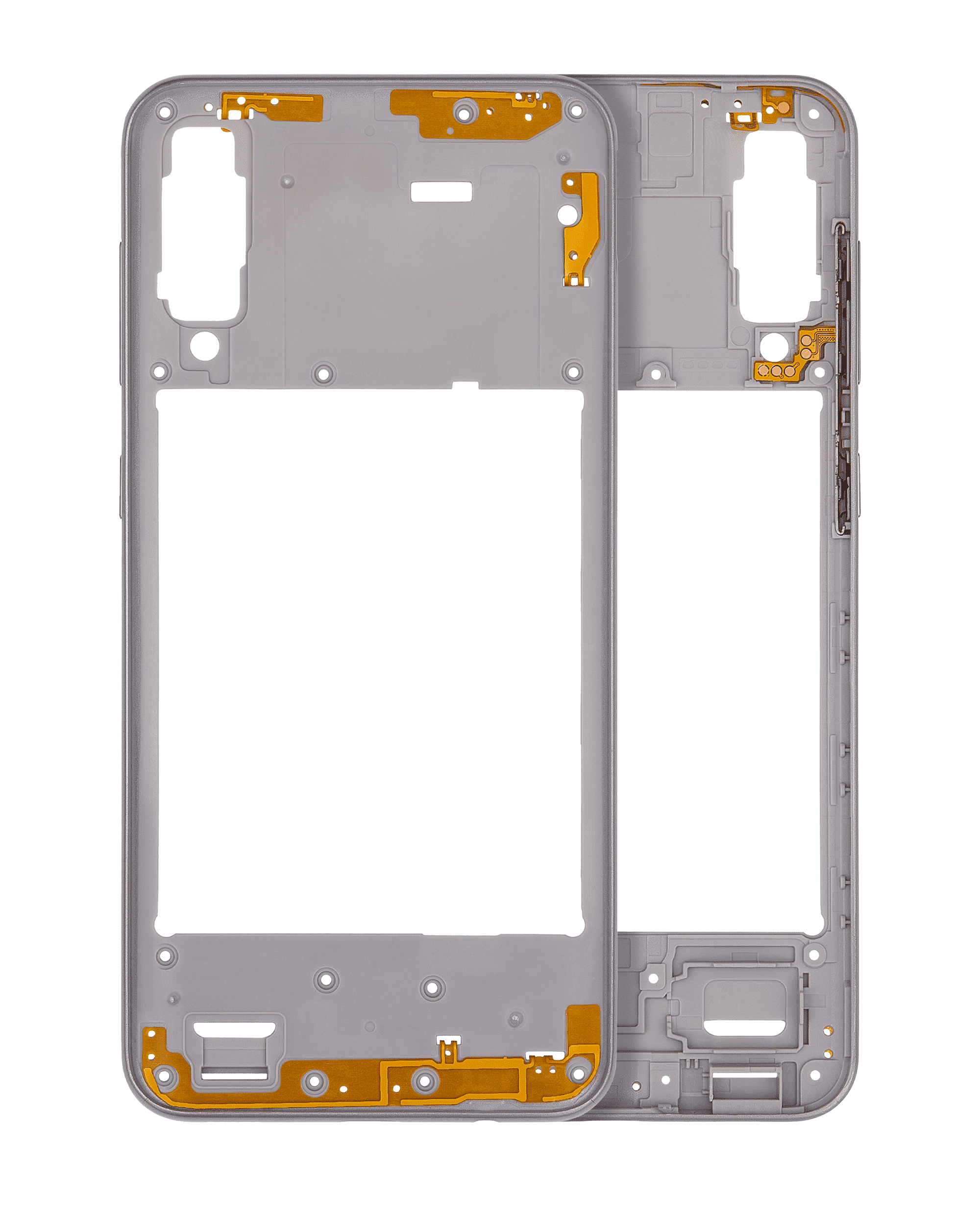 Mid-Frame Housing Compatible For Samsung Galaxy A50S (A507 / 2019) (Aftermarket Plus) (Prism Crush White)
