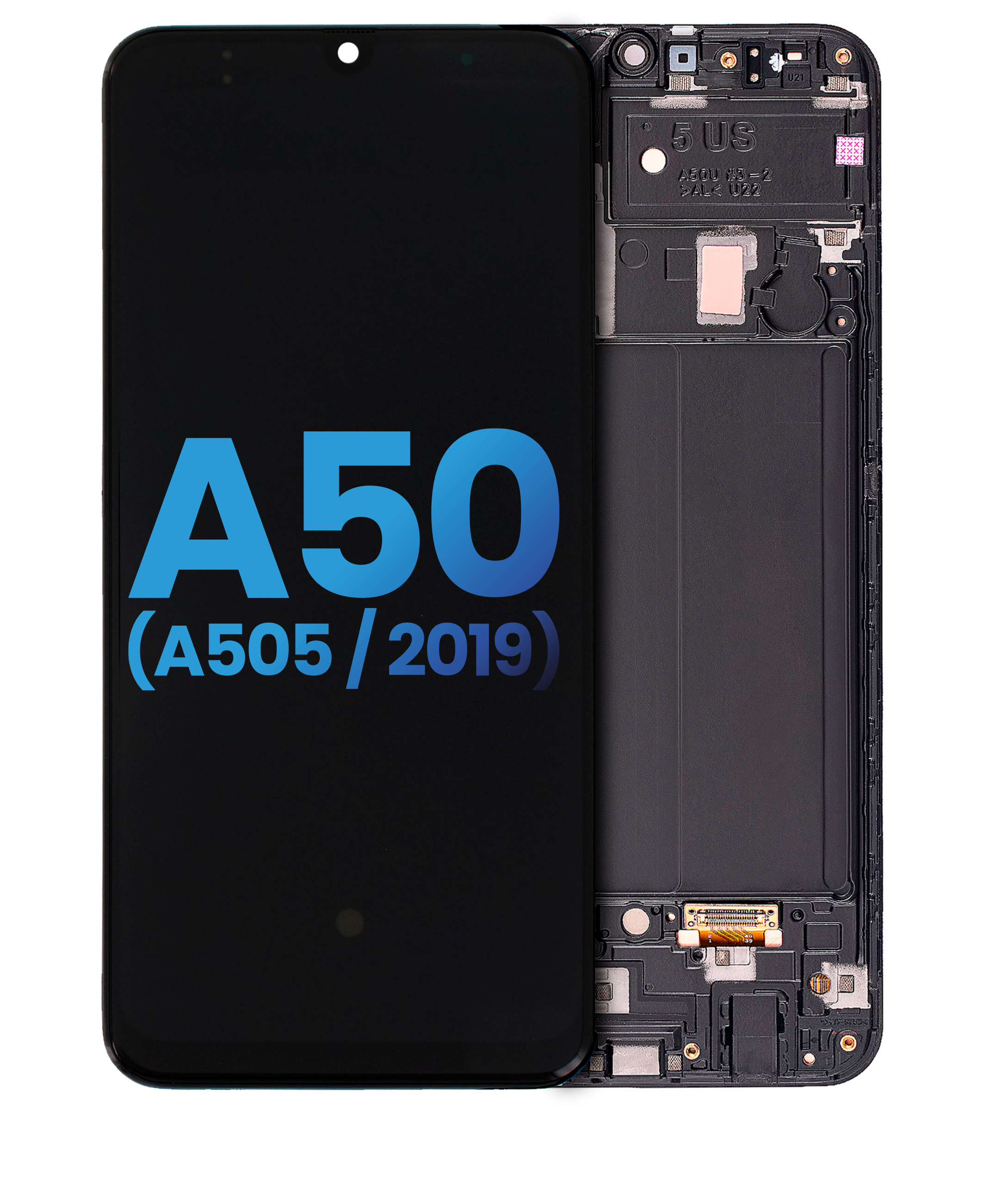 Lcd Assembly With Frame (Without Finger Print Sensor) Compatible For Samsung Galaxy A50 (A505 / 2019) (Us Version) (Aftermarket: Incell) (All Colors)