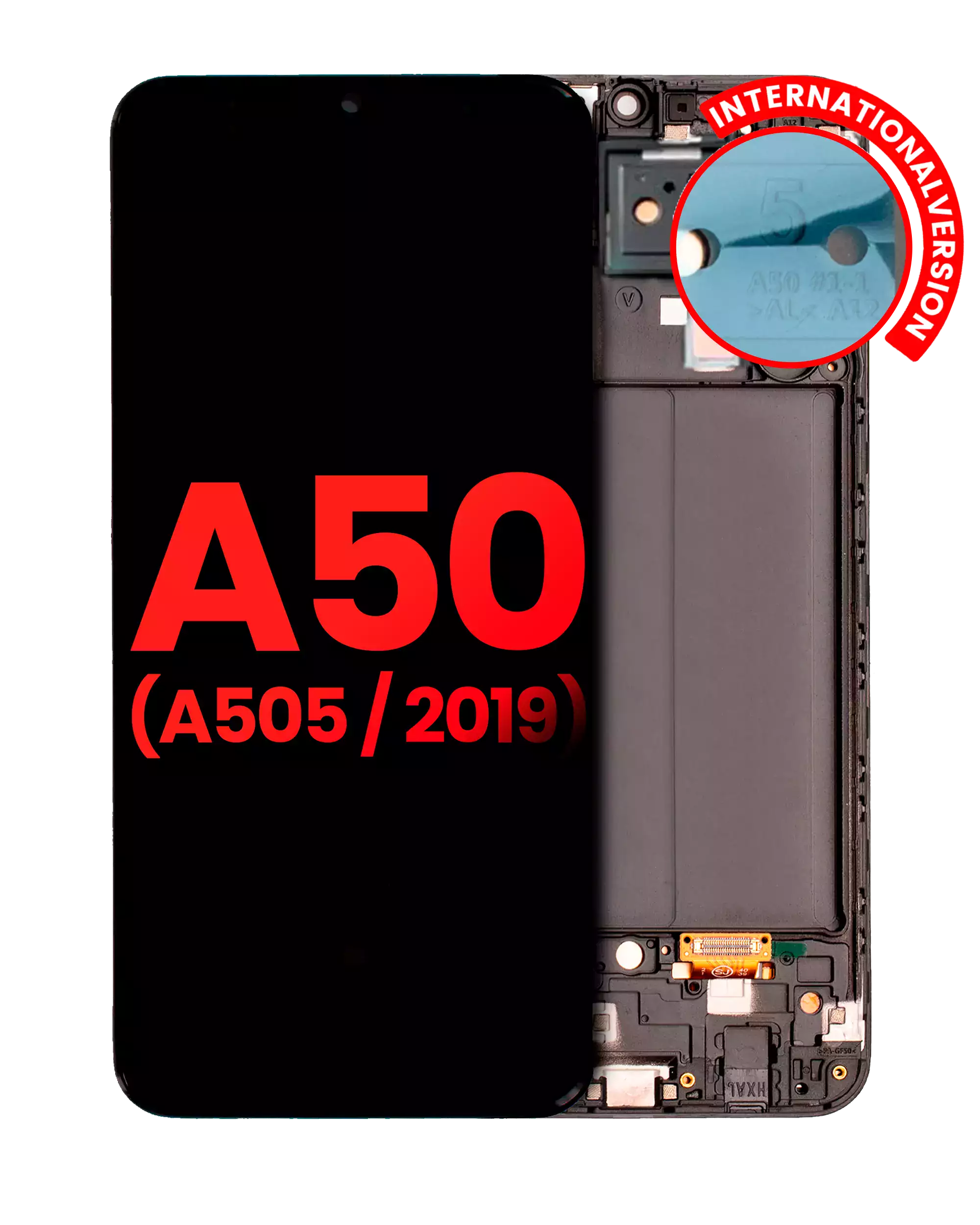 Oled Assembly With Frame Compatible For Samsung Galaxy A50 (A505 / 2019) (International Version) (Aftermarket Plus) (All Colors)