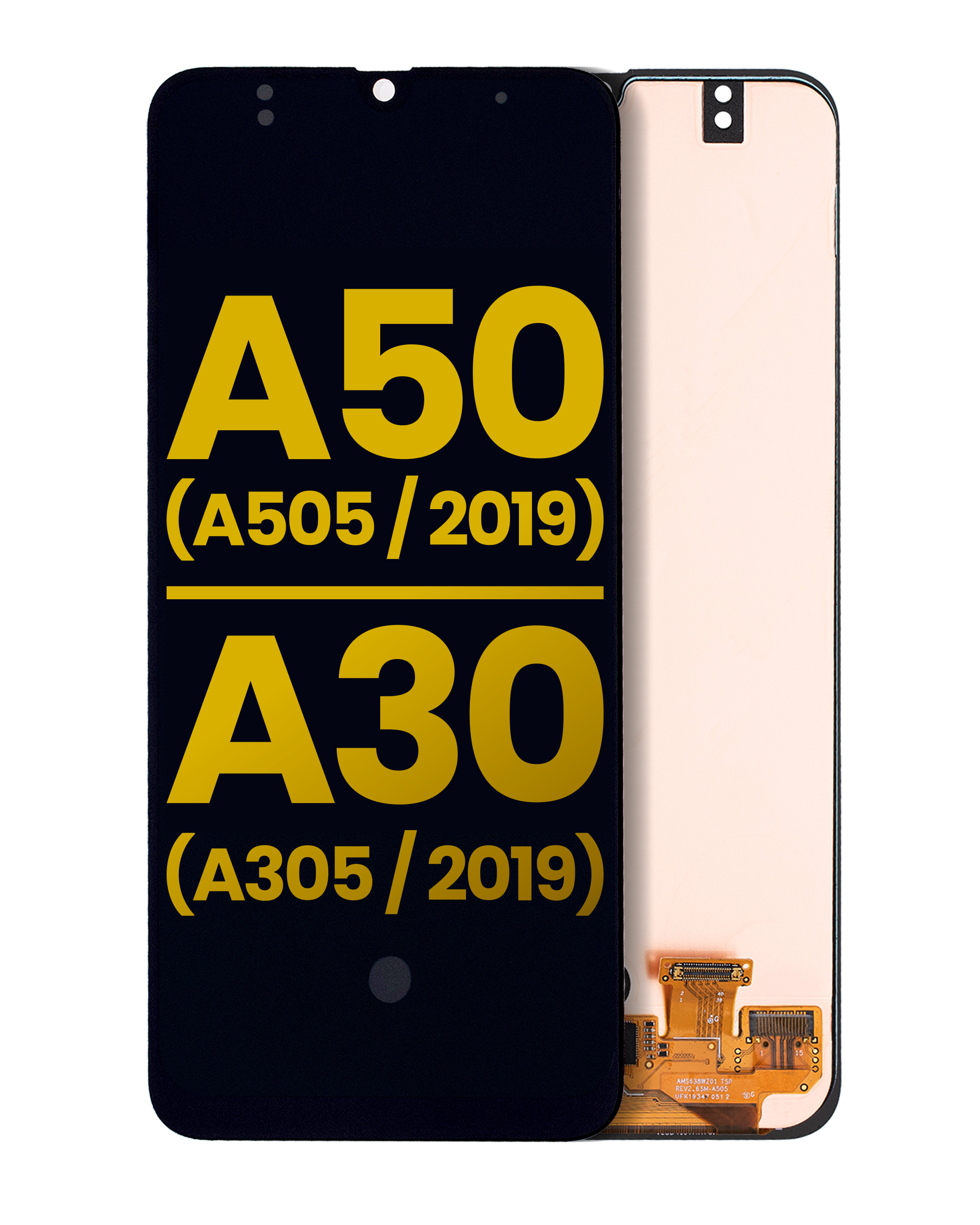 Oled Assembly Without Frame Compatible For Samsung Galaxy A50 (A505 / 2019) / A30 (A305 / 2019) (All Models) (Refurbished) (All Colors)